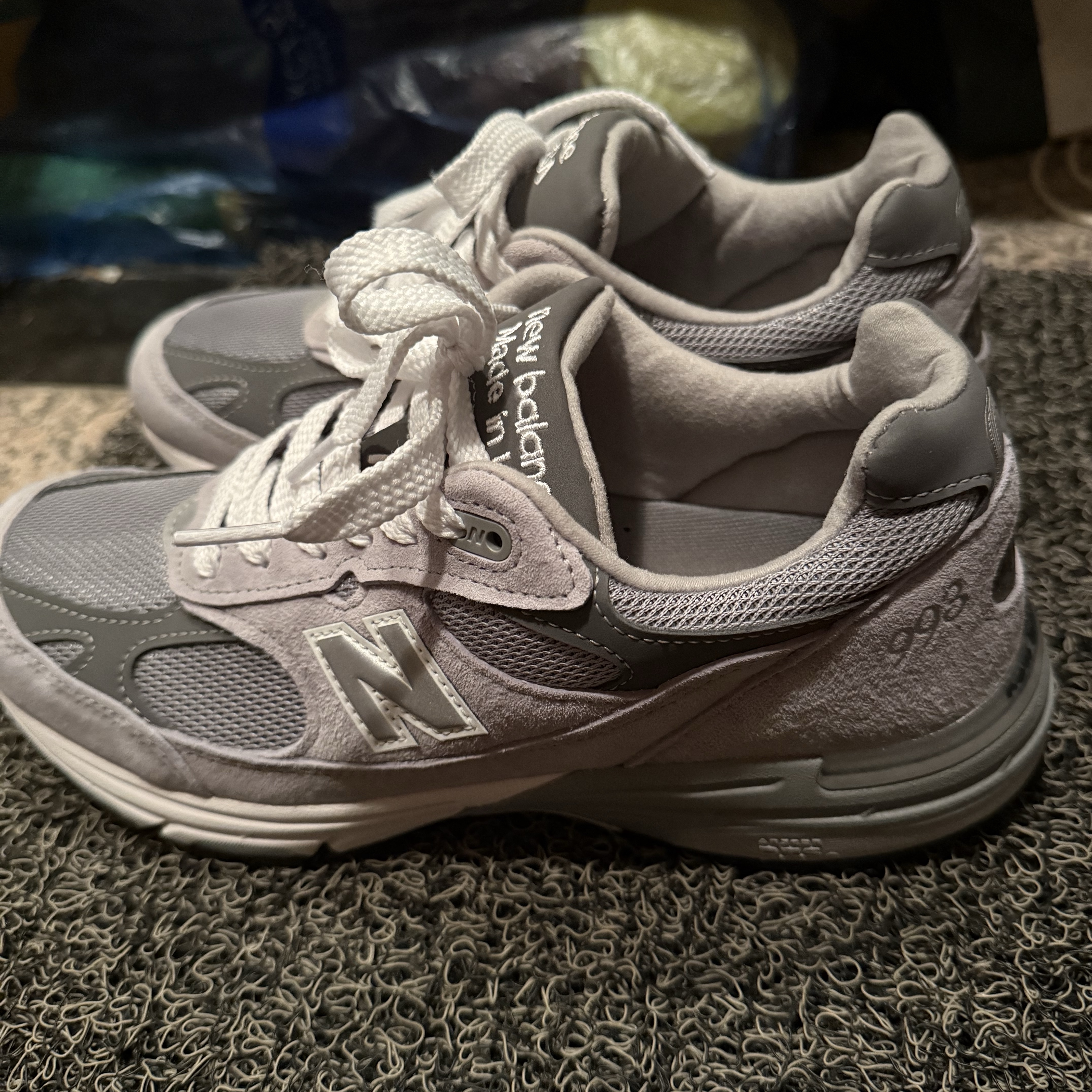 New Balance 993 Made in USA Grey - D Standard 착용 스타일 - 2