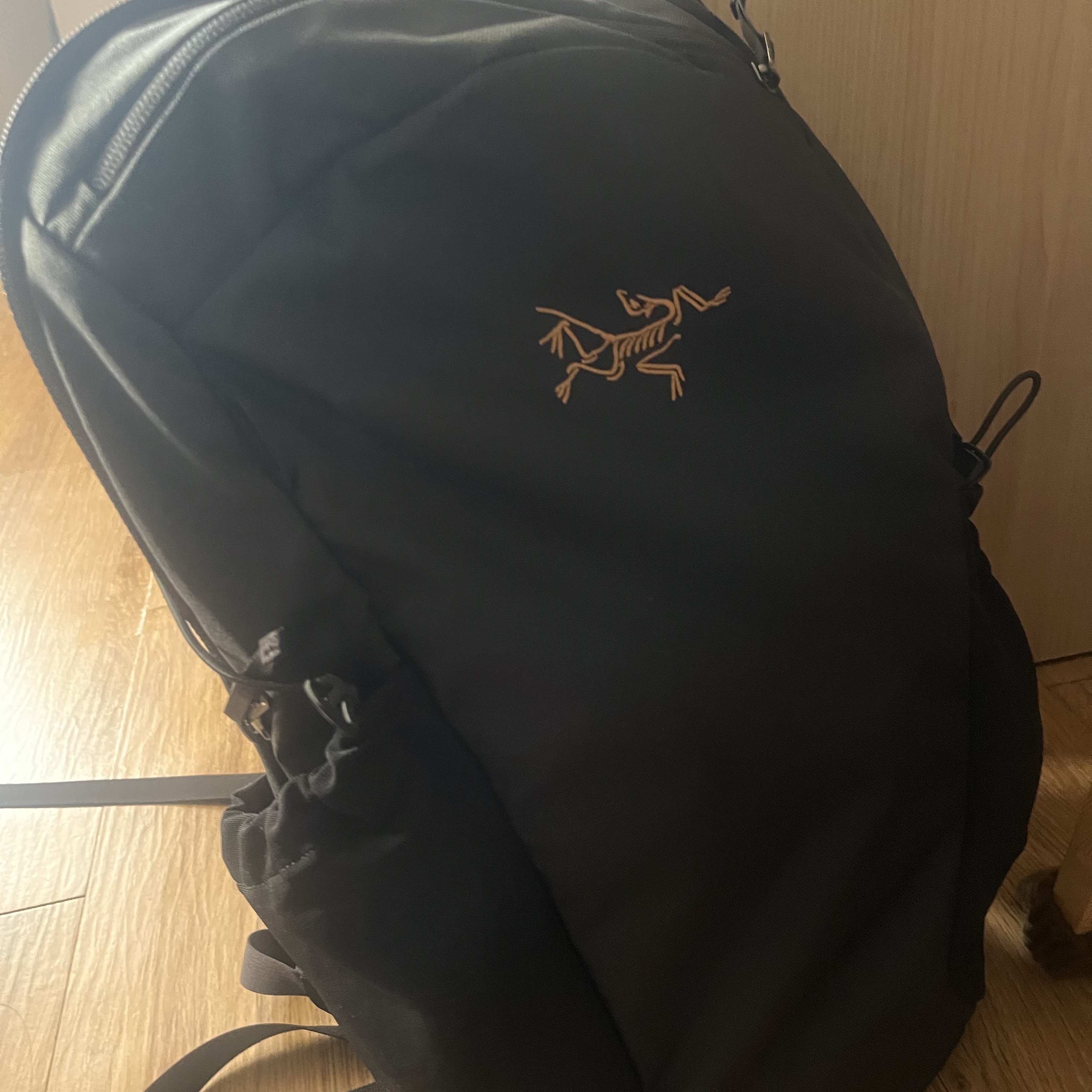 Arc'teryx Mantis 16 Backpack Black 착용 스타일 - 1