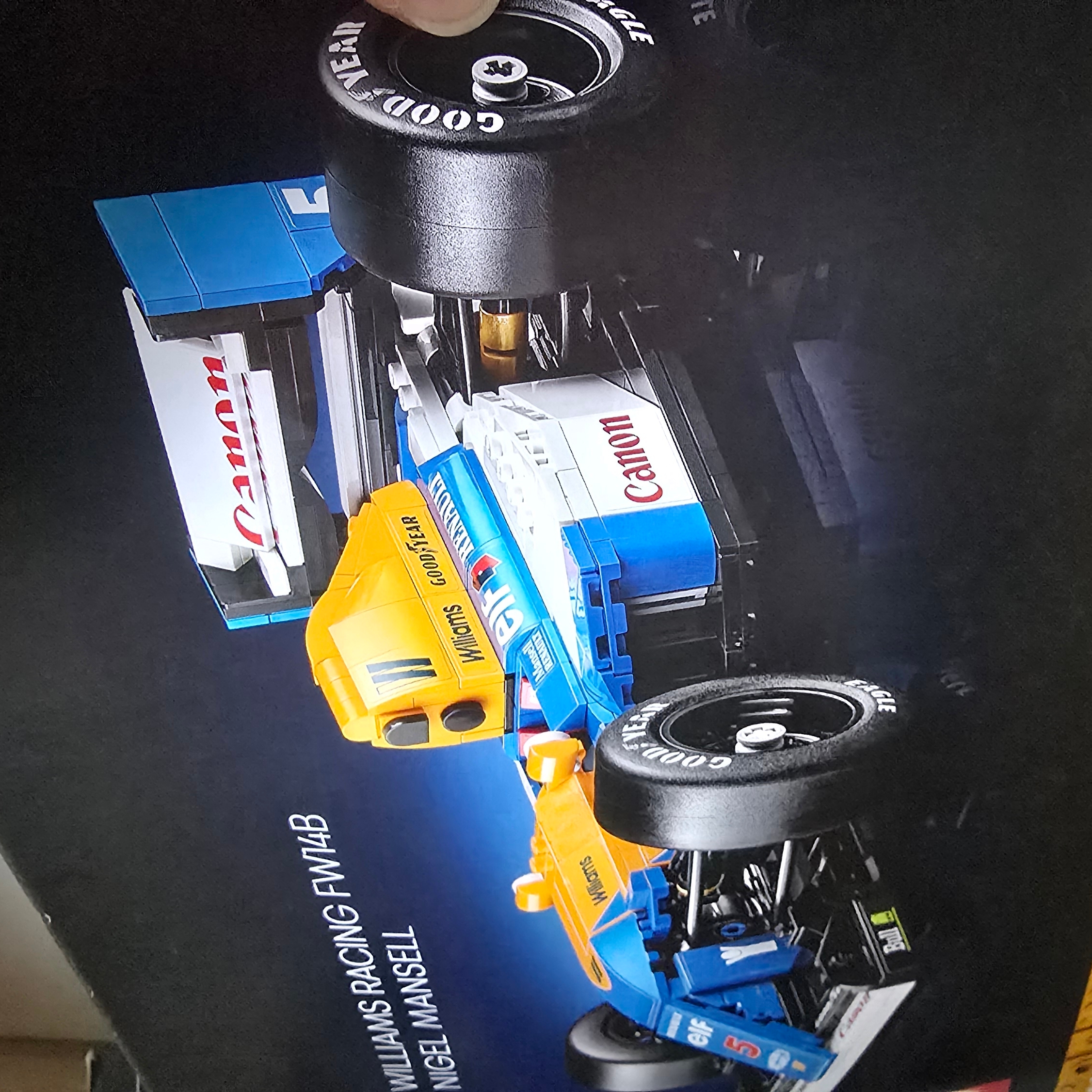 Lego Icons Williams Racing FW14B & Nigel Mansell 착용 스타일