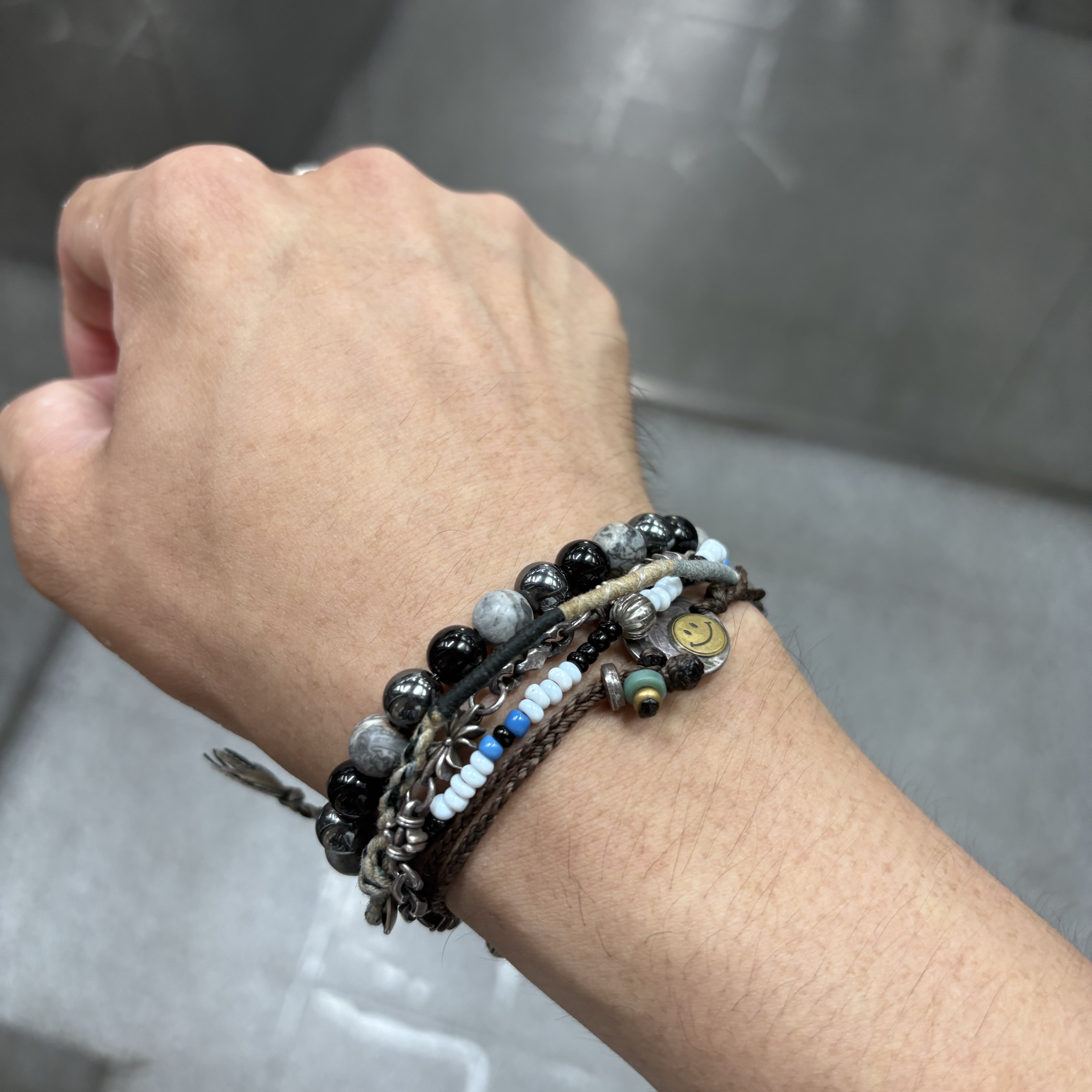 Scudo Signature Link Bracelet Slim 착용 스타일