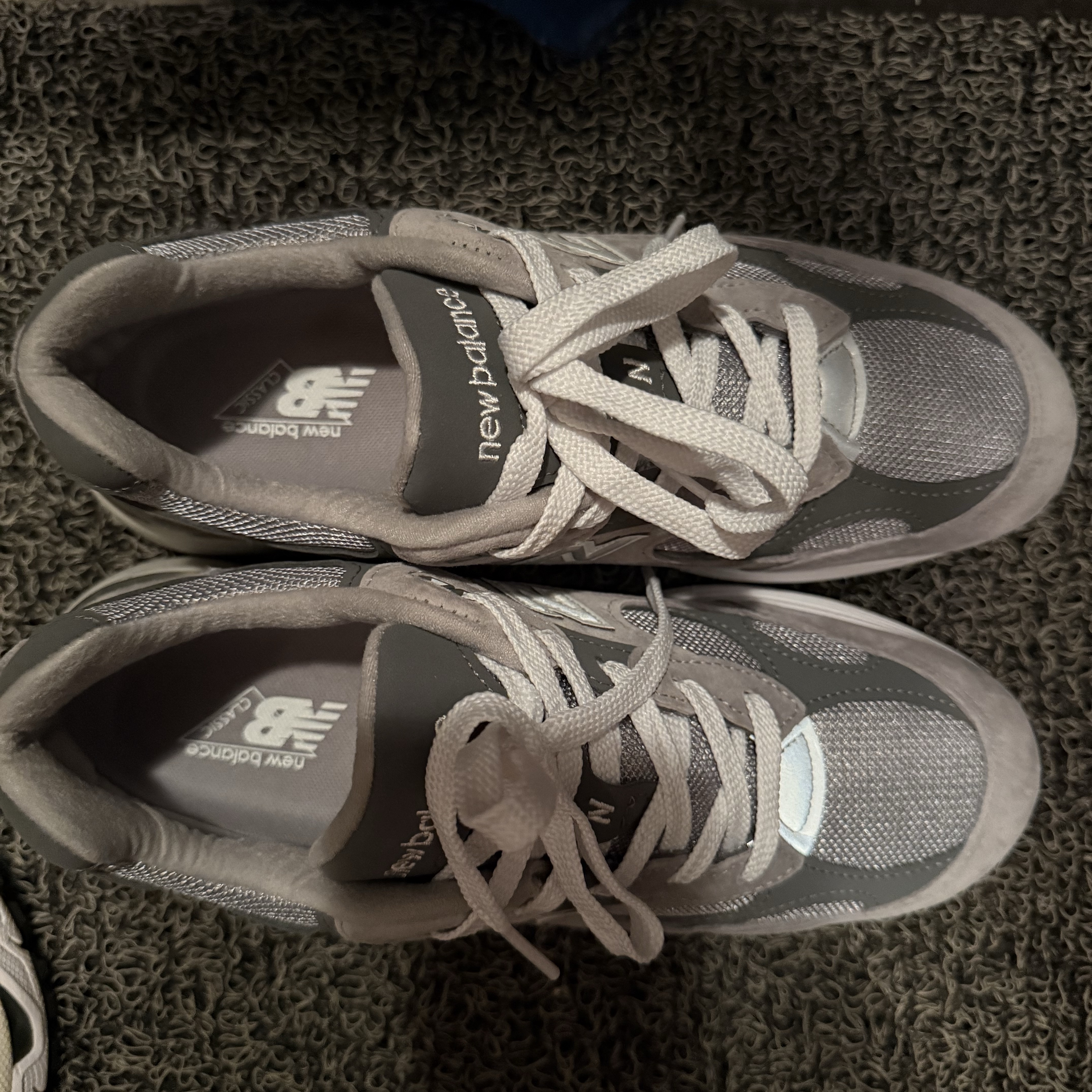 New Balance 992 Made in USA Grey - D Standard 착용 스타일 - 2