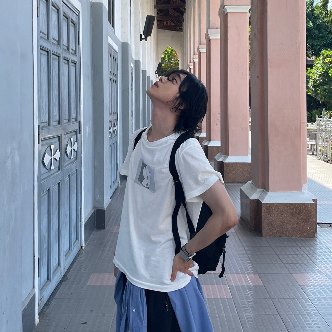 Polyteru Used Backpack 2PK Black 착용 스타일 - 1