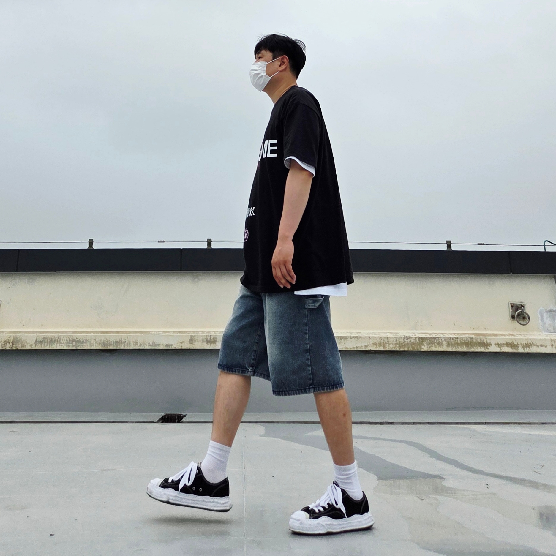 Supreme Announcing T-Shirt Black - 25SS, Gucci Interlocking G Pendant Necklace Silver 착용 스타일 - 3