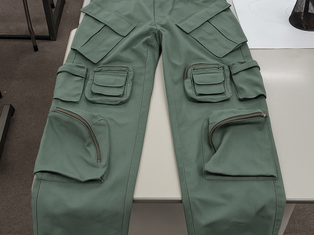 Nonnod Mechanic Cargo Pants Khaki 착용 스타일