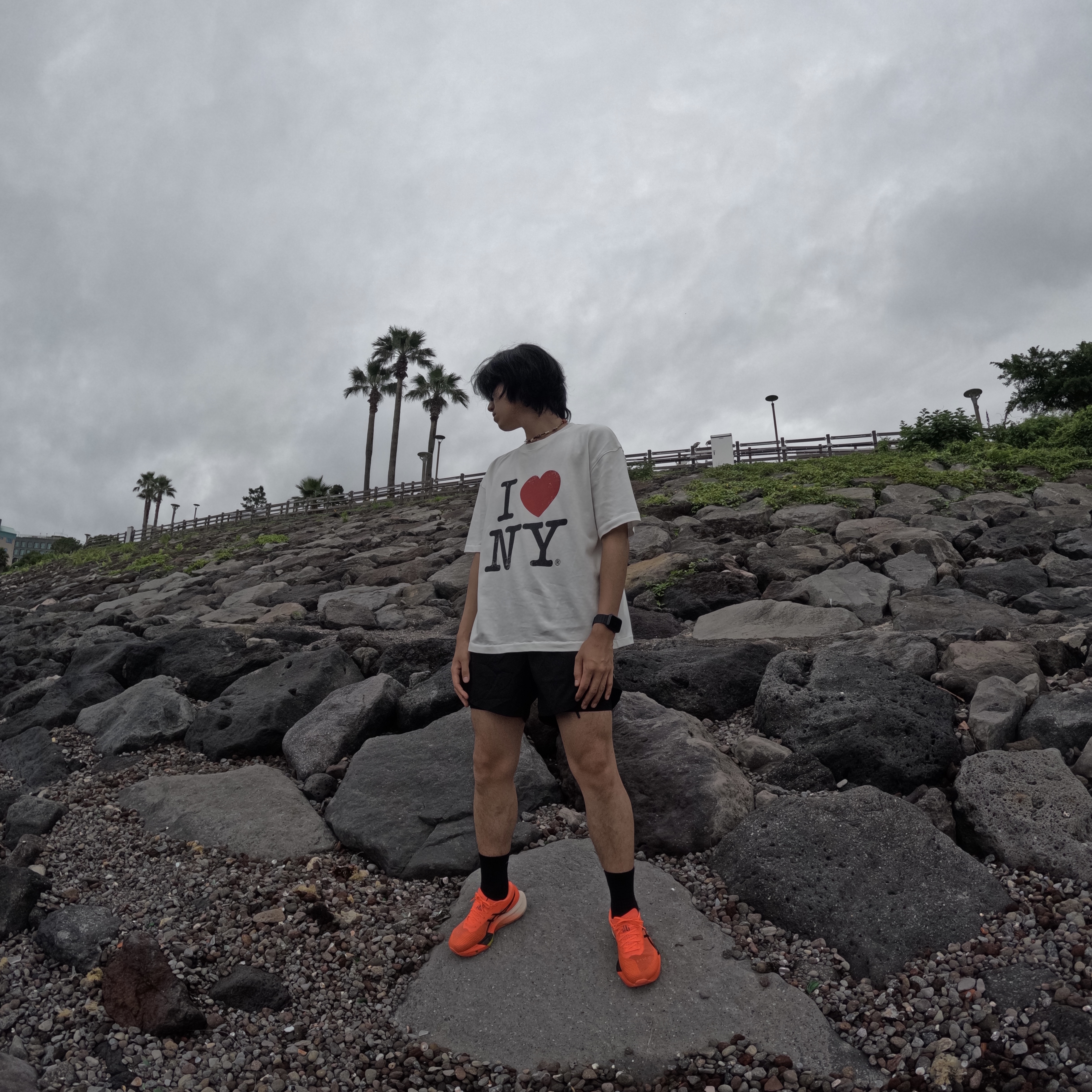 Asics Metaspeed Sky Paris Sunrise Red Black 착용 스타일 - 2