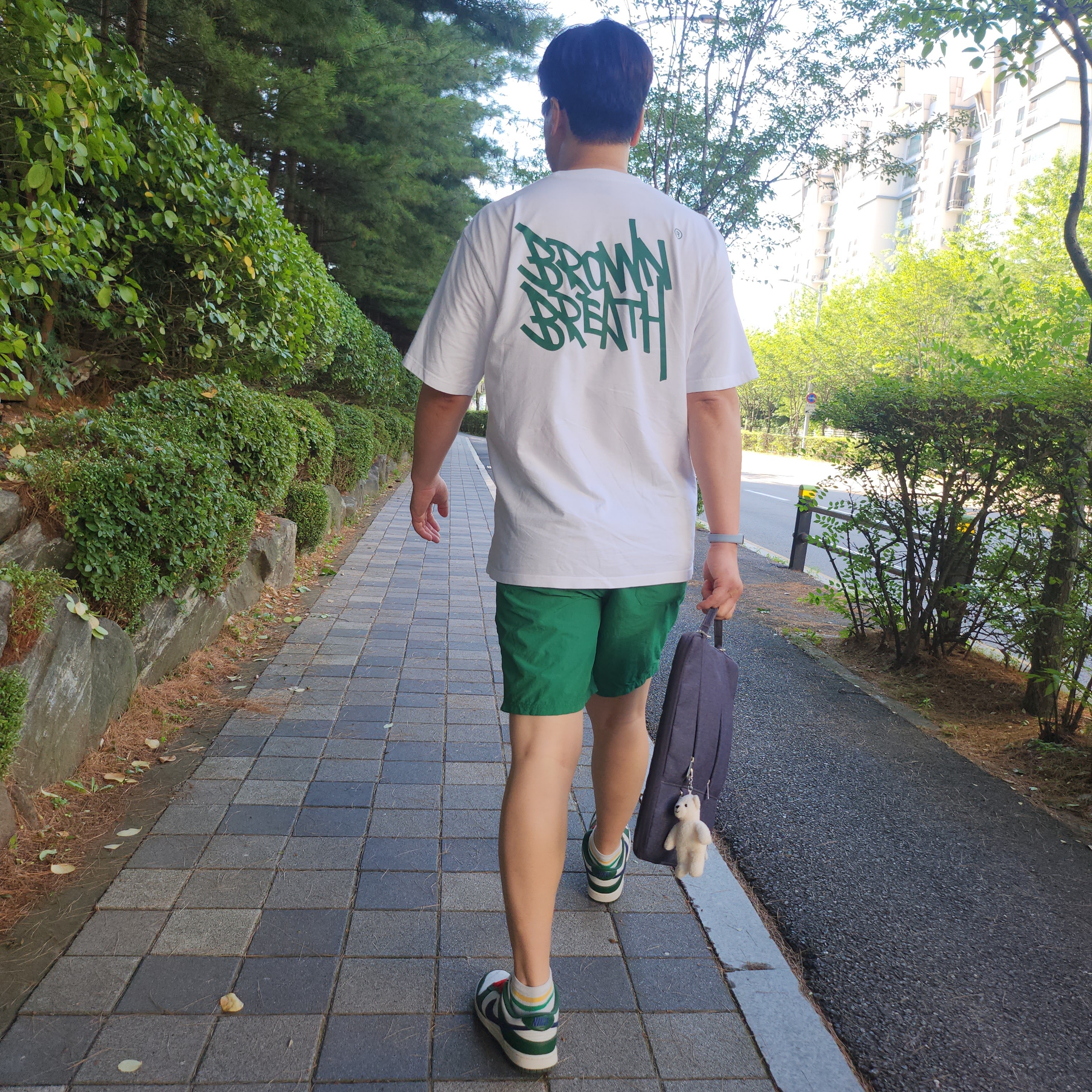 (W) Nike Dunk Low Gorge Green 착용 스타일