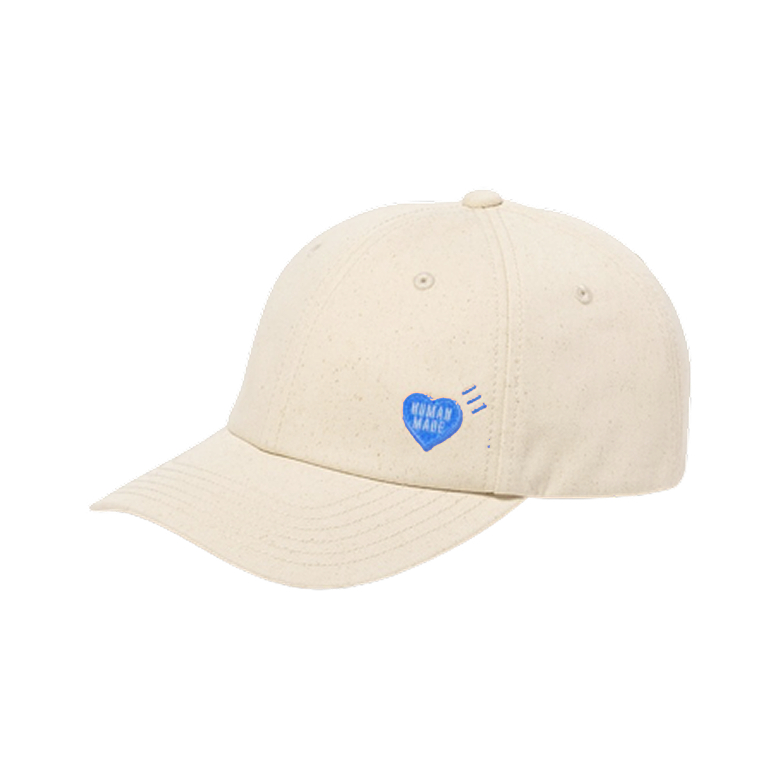 휴먼 메이드 6 패널 트윌 캡 화이트 - 오프라인 스토어 한정(Human Made 6 Panel Twill Cap White - Offline Store Exclusive) - 1