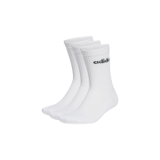 Adidas Linear Crew Cushioned Socks White Black (3 Pack)
