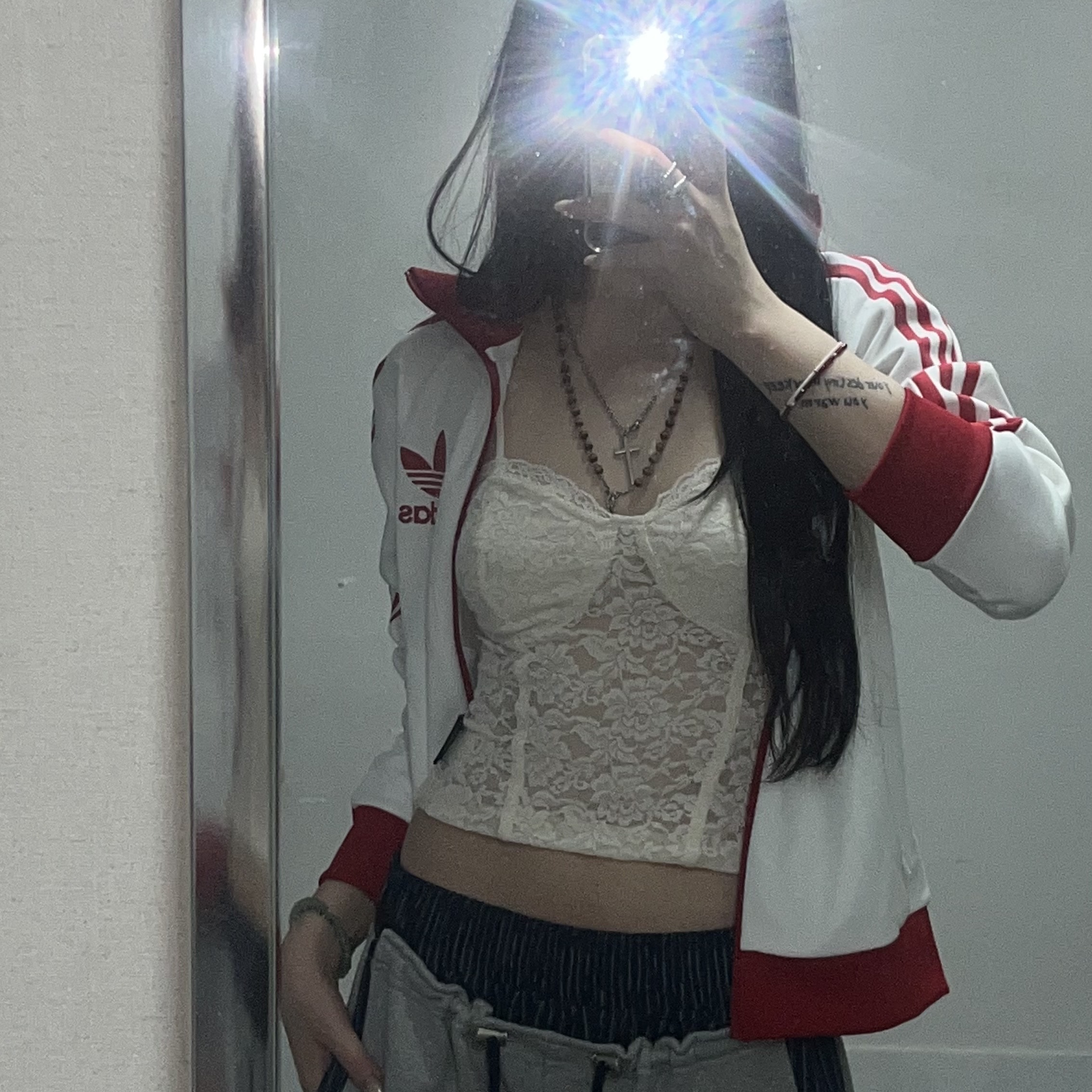 Adidas Adicolor Classic Firebird Track Jacket Orchid Fusion - KR Sizing 착용 스타일 - 2