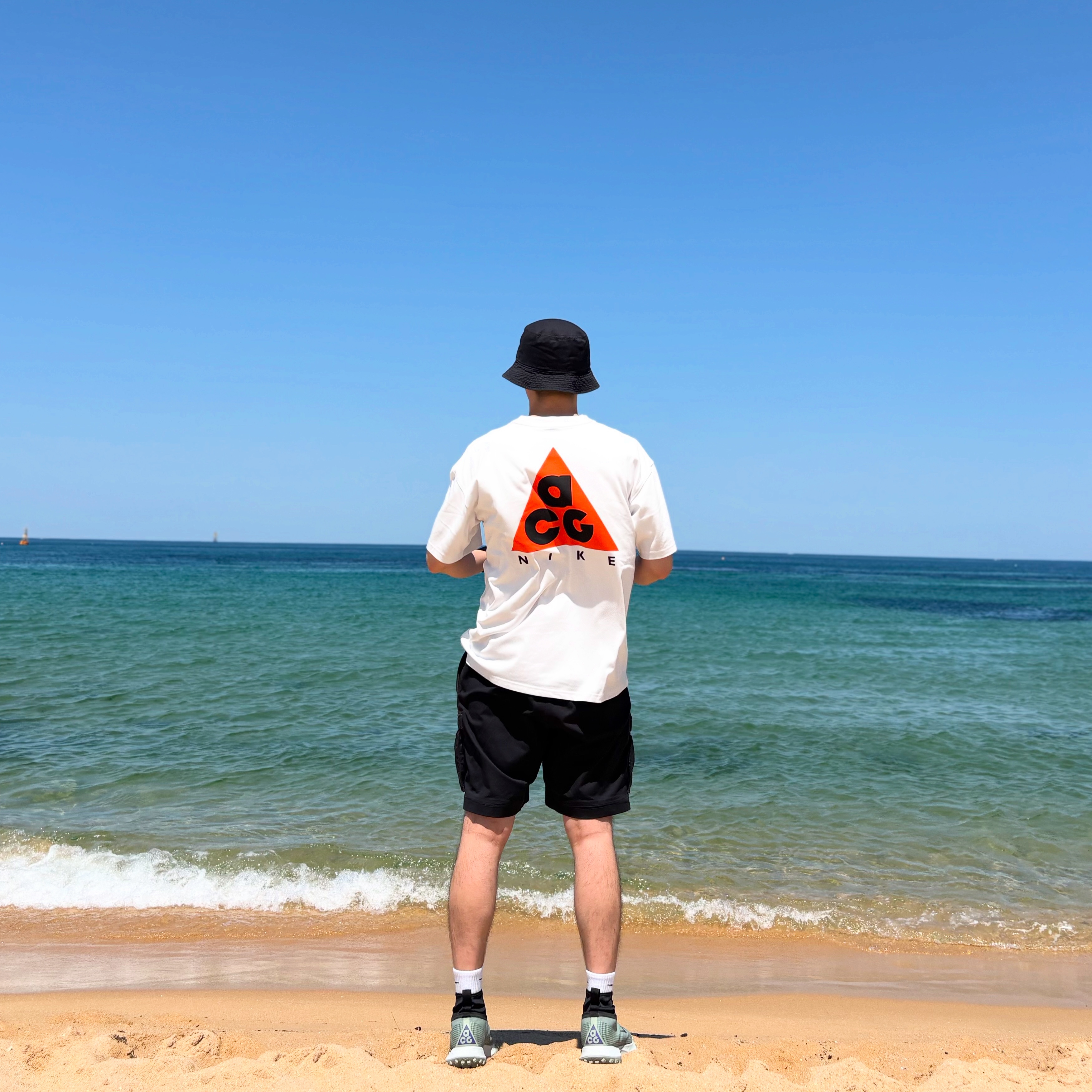 Nike ACG Max 90 T-Shirt Summit White - Asia 착용 스타일