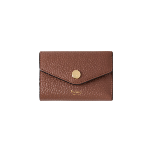 RL6660-736G222 Mulberry Heavy Grain Folded Multi Card Wallet Bright Oak