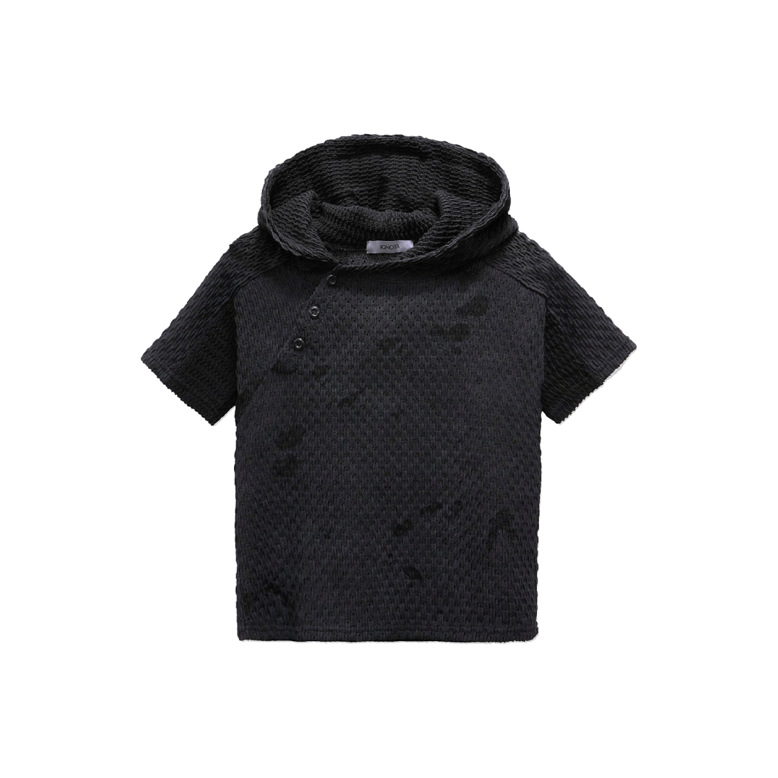IGNTCR240 Ignota Core:12 Button Hoodie Black