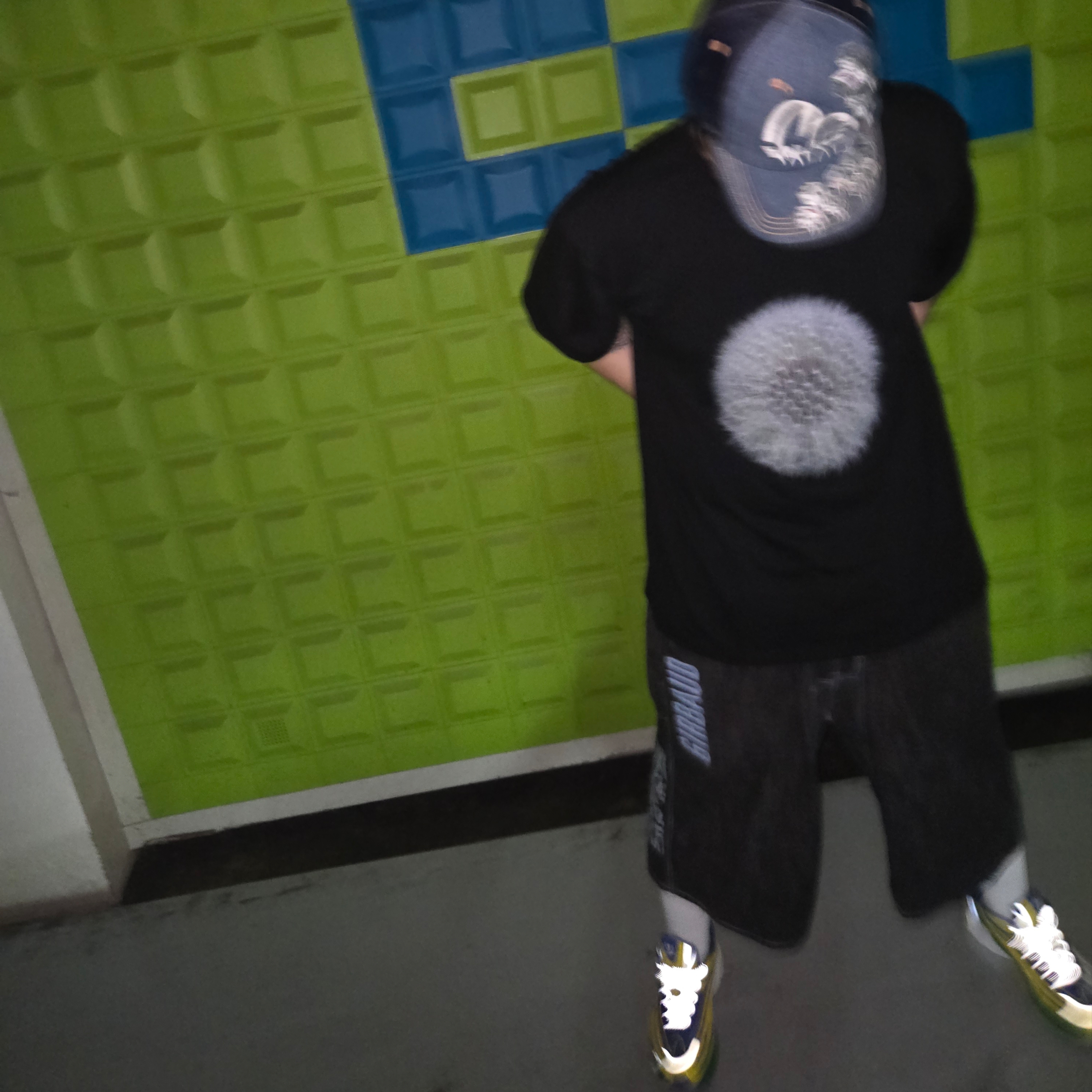 Palace x Evisu Hat Denim - 24SS, Adidas x BAPE Orketro Green Power Blue 착용 스타일 - 2