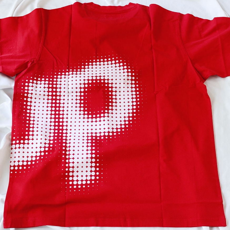 Supreme Halftone S/S Top Red - 24SS 착용 스타일 - 3