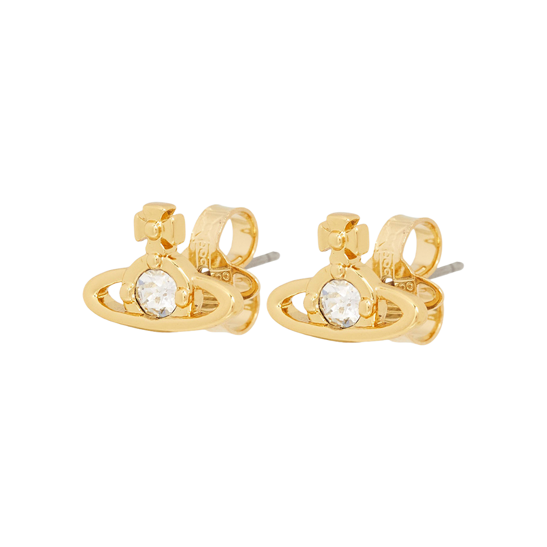 62010037-02R944 (W) Vivienne Westwood Nano Solitaire Earring Gold