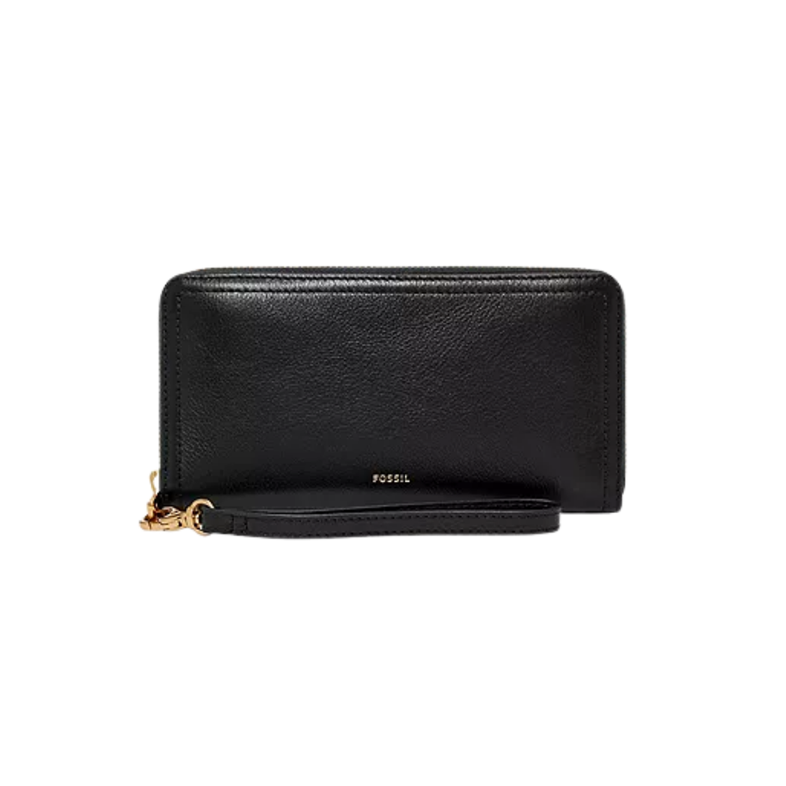 파슬 로건 레더 RFID 집 어라운드 클러치 월렛 블랙(Fossil Logan Leather RFID Zip Around Clutch Wallet Black)