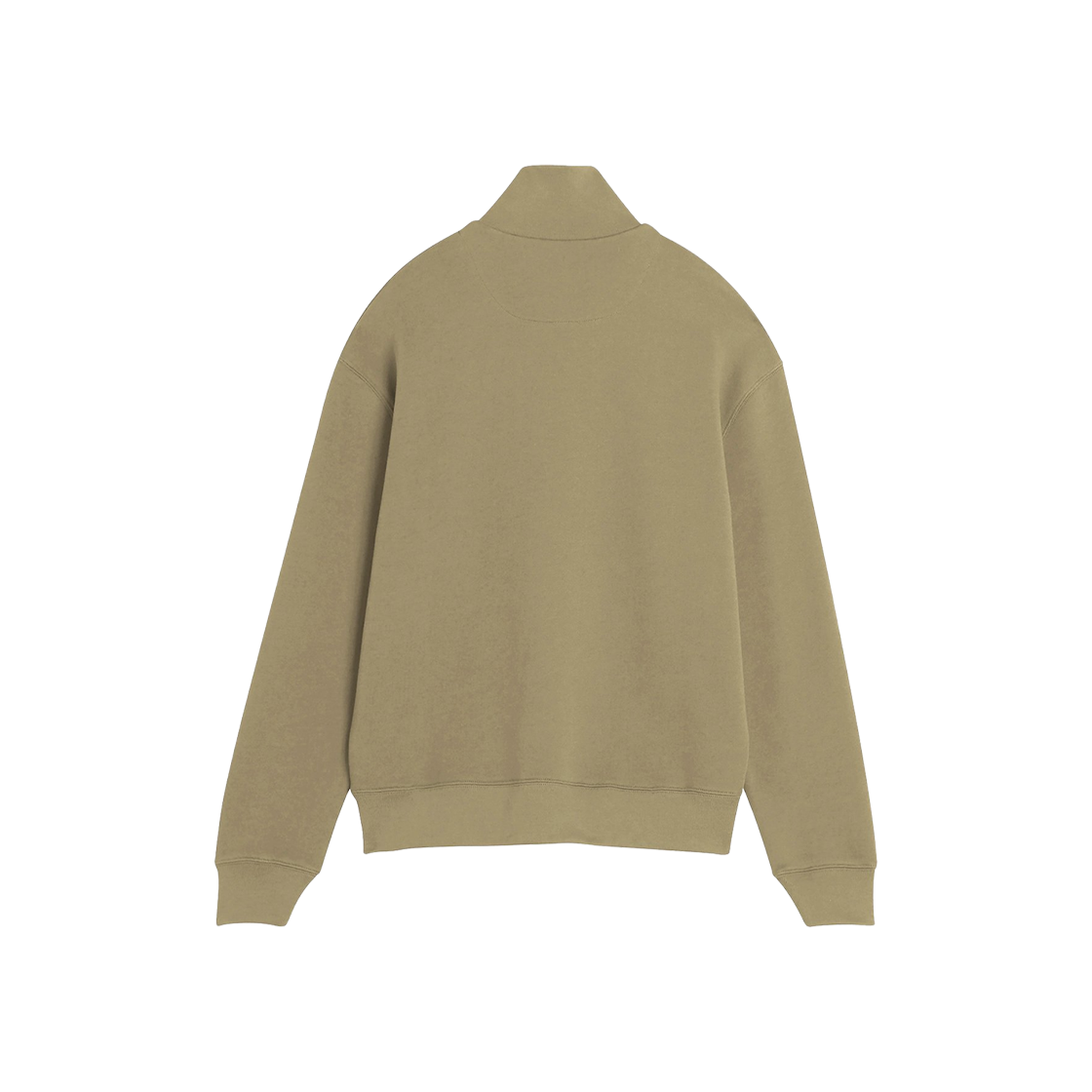 메종 키츠네 볼드 폭스 헤드 패치 컴포트 하프 집 스웨트셔츠 카다몬(Maison Kitsune Bold Fox Head Patch Comfort Half Zip Sweatshirt Cardamon) - 2