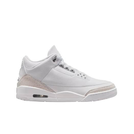 Jordan 3 Retro White and Silver