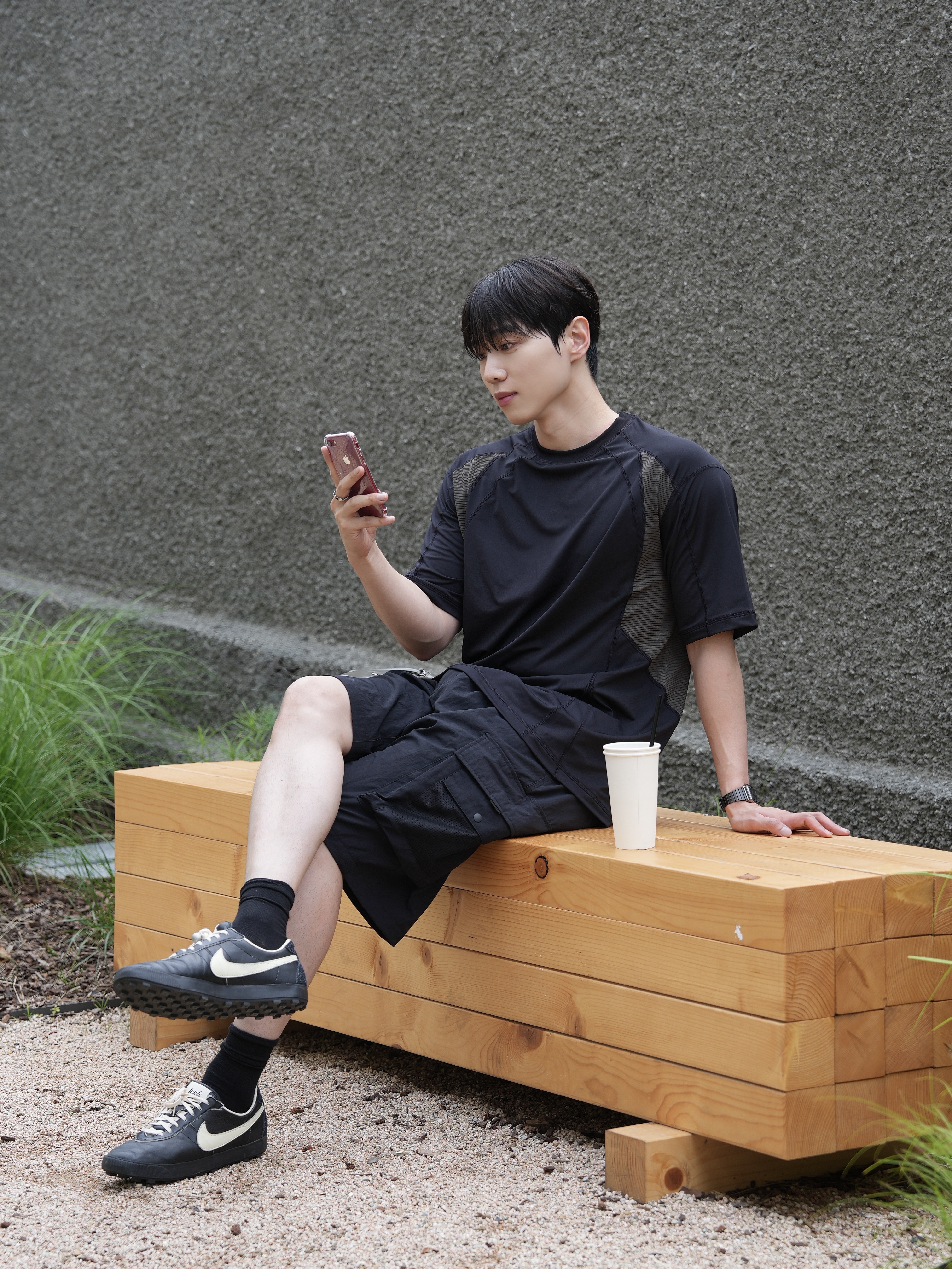Nike x Bode Astrograbber SP Black and Coconut Milk 착용 스타일
