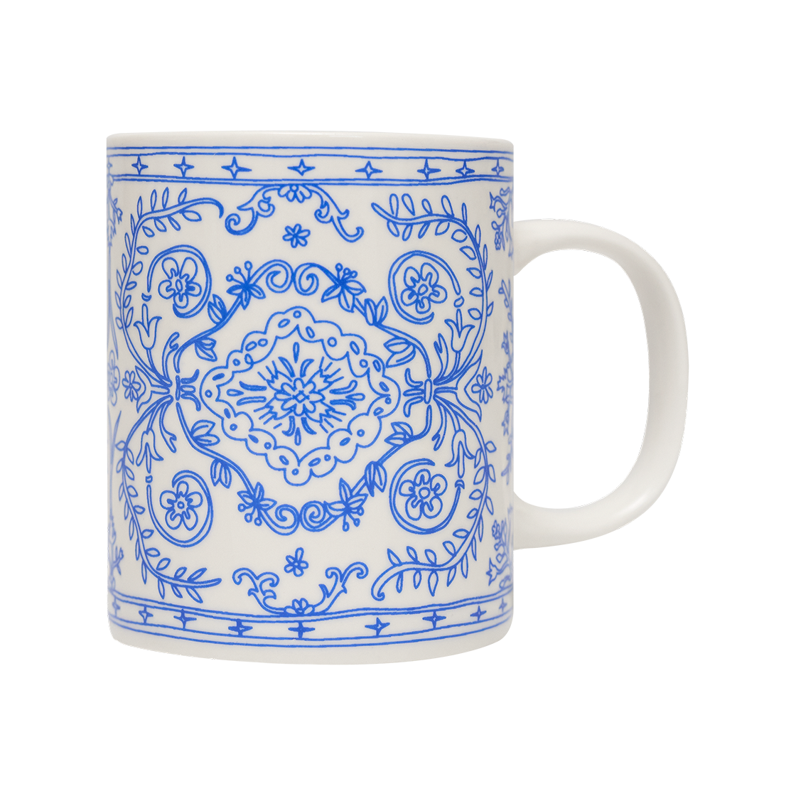 _SAYTOUCHE105_3 Say Touche Doodle Persian Mug White - 대표 이미지 #1