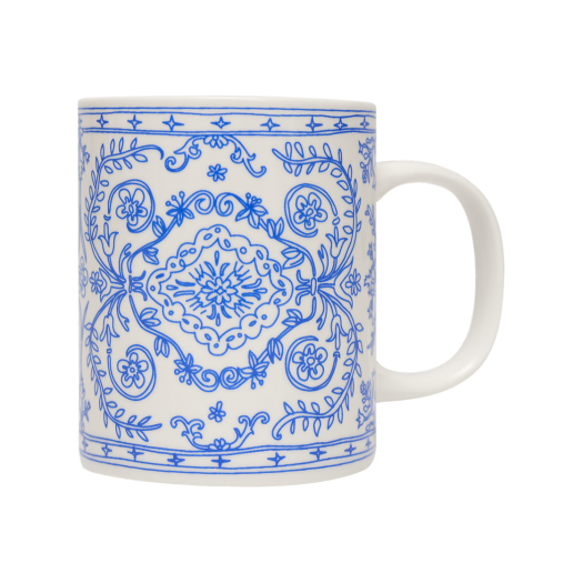 _SAYTOUCHE105_3 Say Touche Doodle Persian Mug White