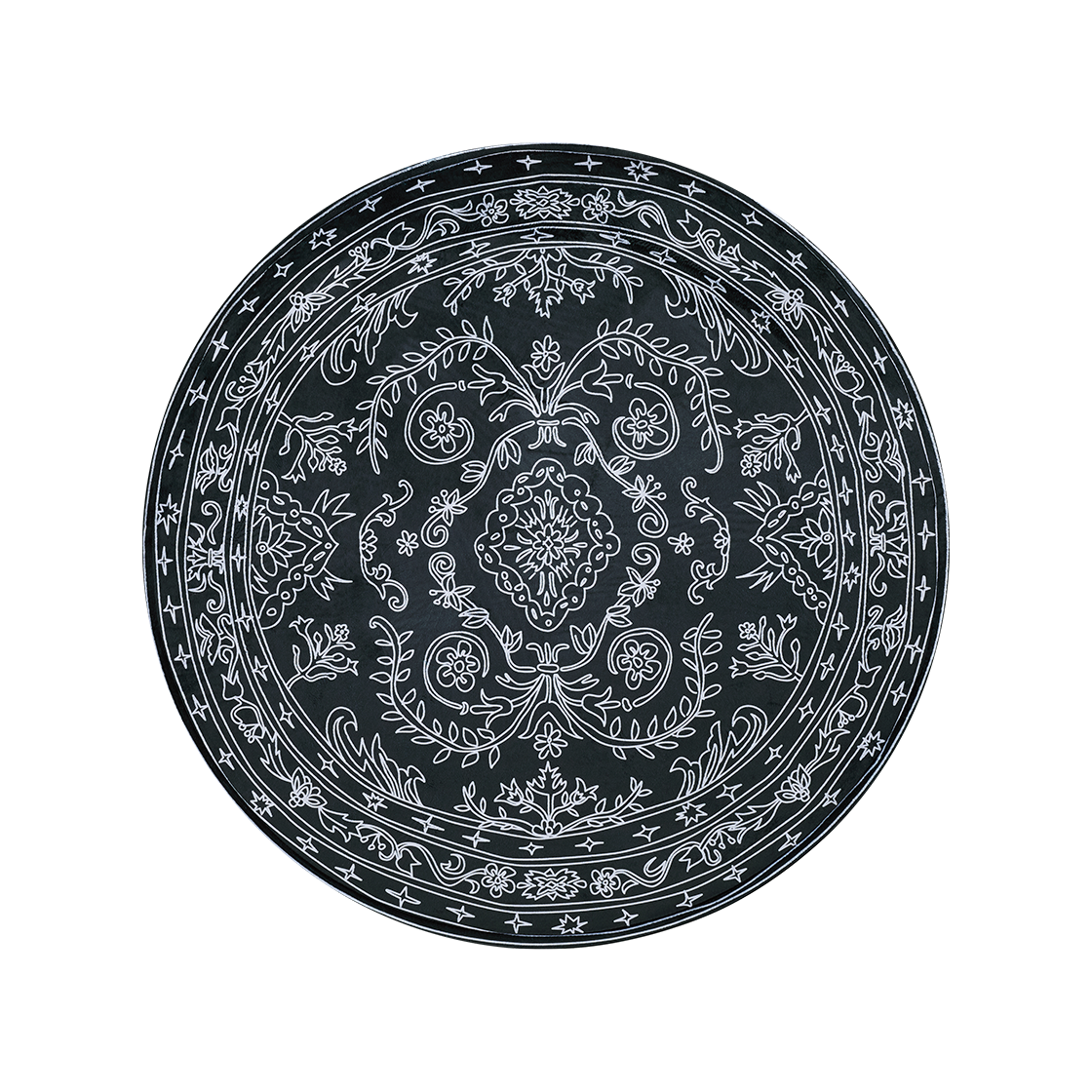 세이투셰 두들 페르시안 원형 러그 블랙(Say Touche Doodle Persian Rug B-type Black)