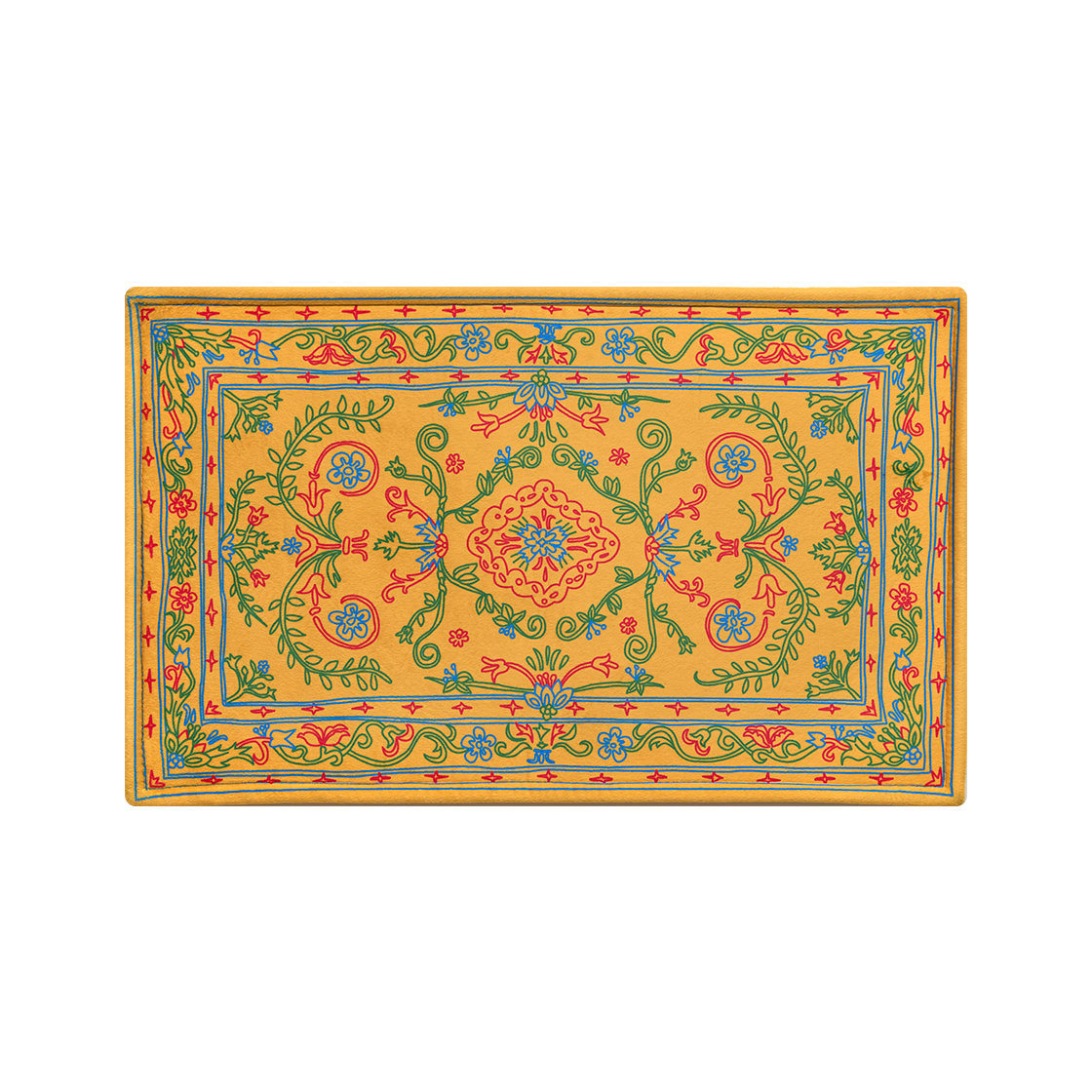 세이투셰 두들 페르시안 사각 러그 옐로우