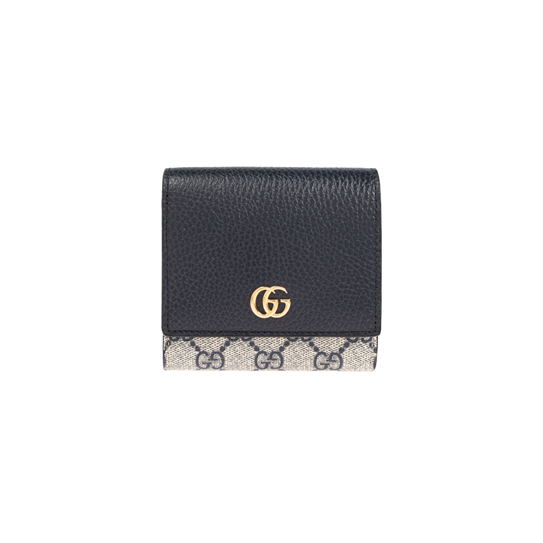 구찌 GG 마몽 미디움 월렛 네이비 블루(Gucci GG Marmont Medium Wallet Navy Blue) - 1