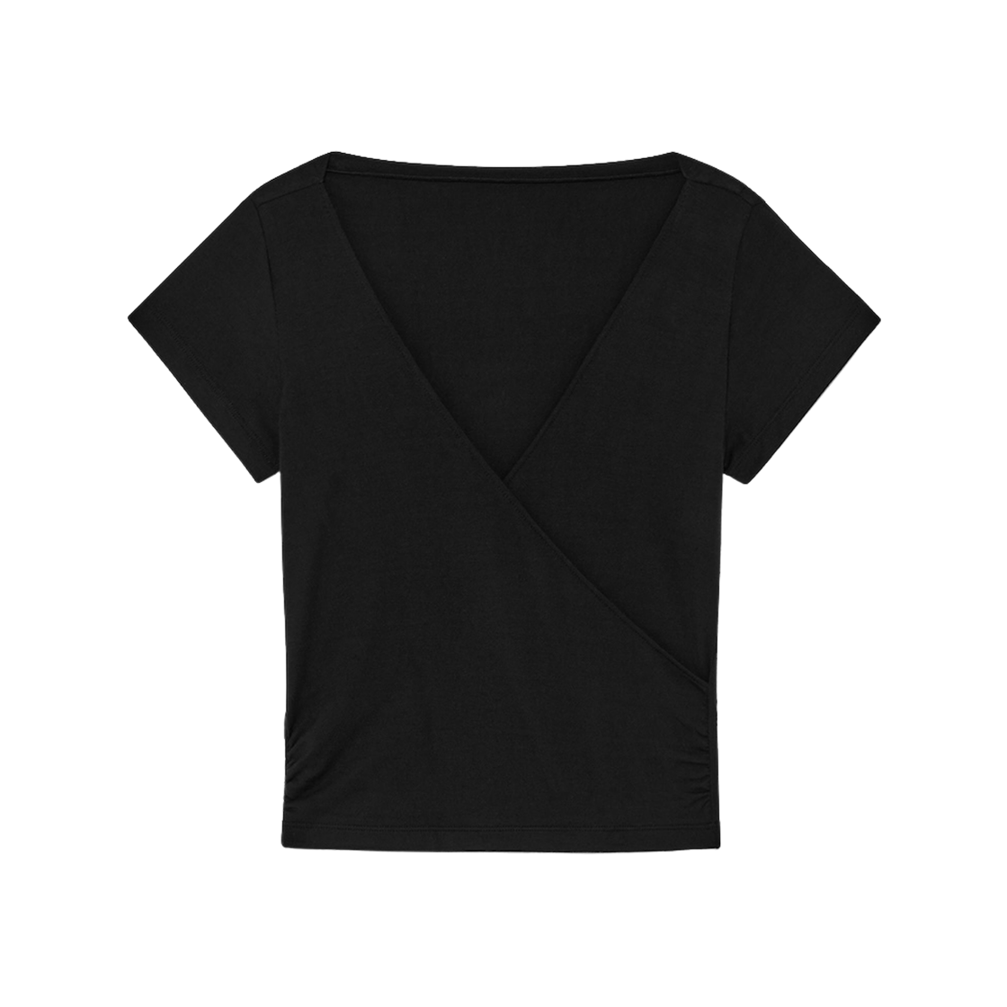 - (W) Glowny Lush Swirl Modal T-Shirt Black