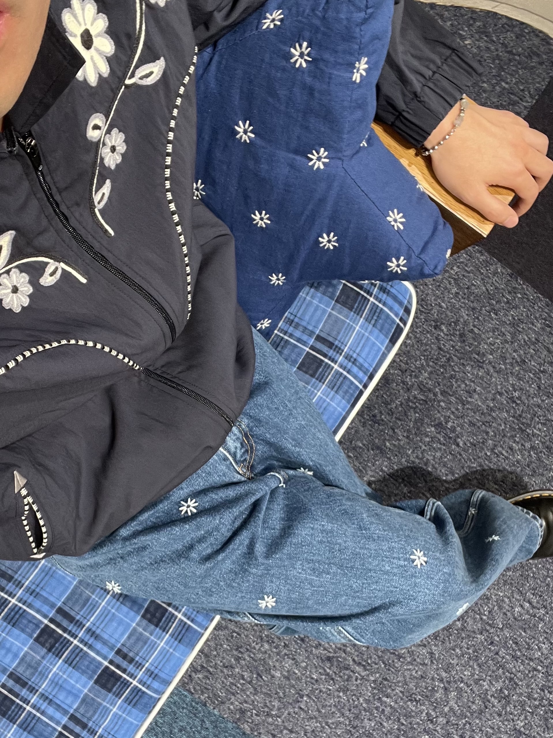 Dr. Martens 1461 Smooth Black, Fritur Kyoto Cargo Pants Beige_F251PT01 착용 스타일 - 4