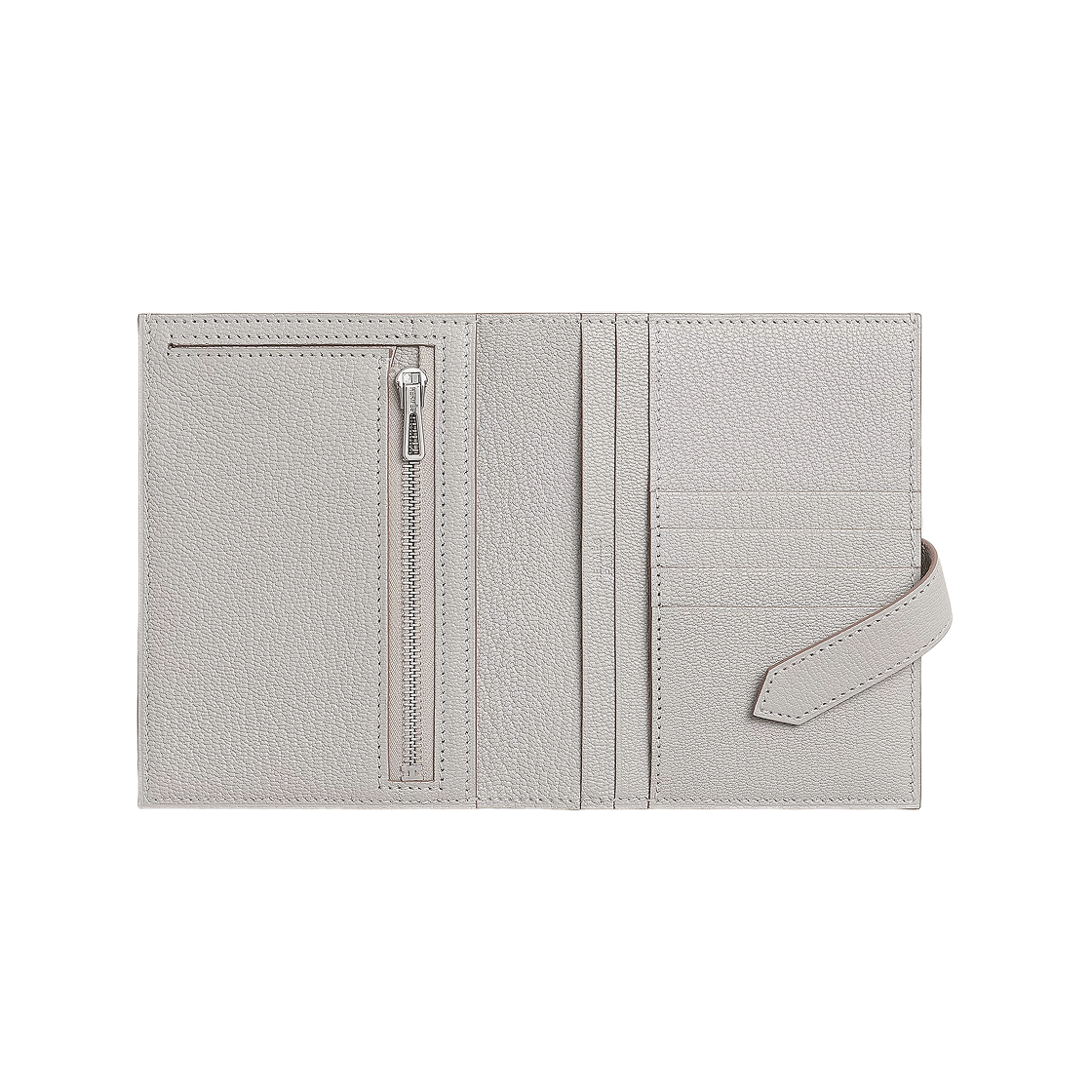 에르메스 베안 컴팩트 지갑 미조레 고트스킨 & 팔라듐 하드웨어 그리 뻬를르(Hermes Bearn Compact Wallet Mysore Goatskin & Palladium Gris Perle) - 2