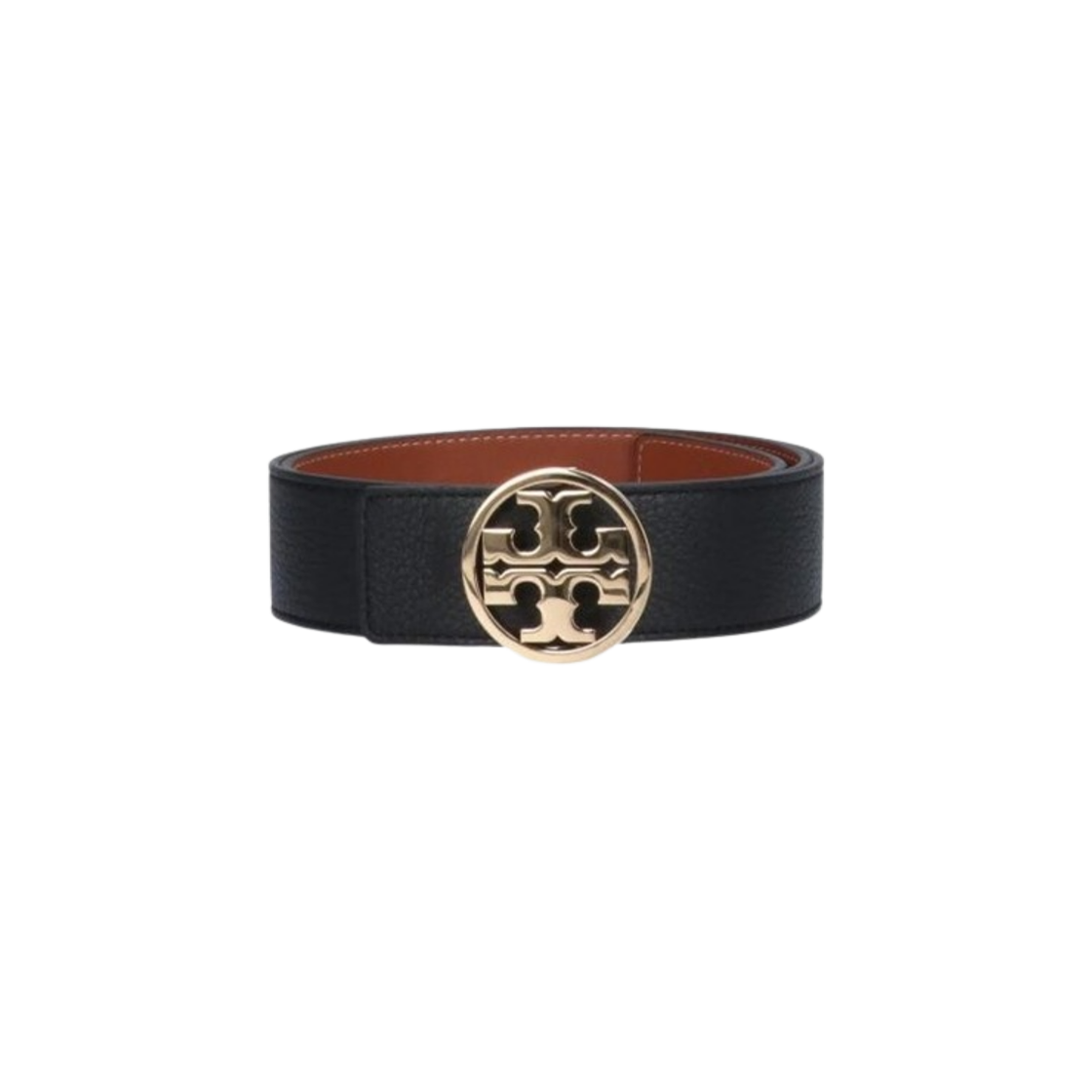 138936-001 (W) Tory Burch Miller Reversible Belt Black Gold