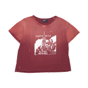 Enfants Riches Deprimes Burning Church T-Shirt Dark Scarlet