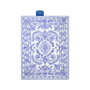 Say Touche Doodle Persian Picnic Mat Blue