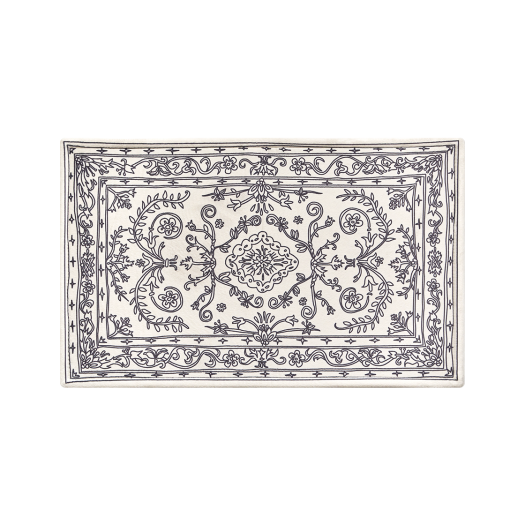_SAYTOUCHE103_3 Say Touche Doodle Persian Rug A-type Ivory/Black
