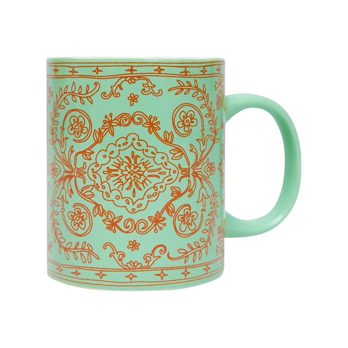 _SAYTOUCHE105_1 Say Touche Doodle Persian Mug Mint - 대표 이미지 #1