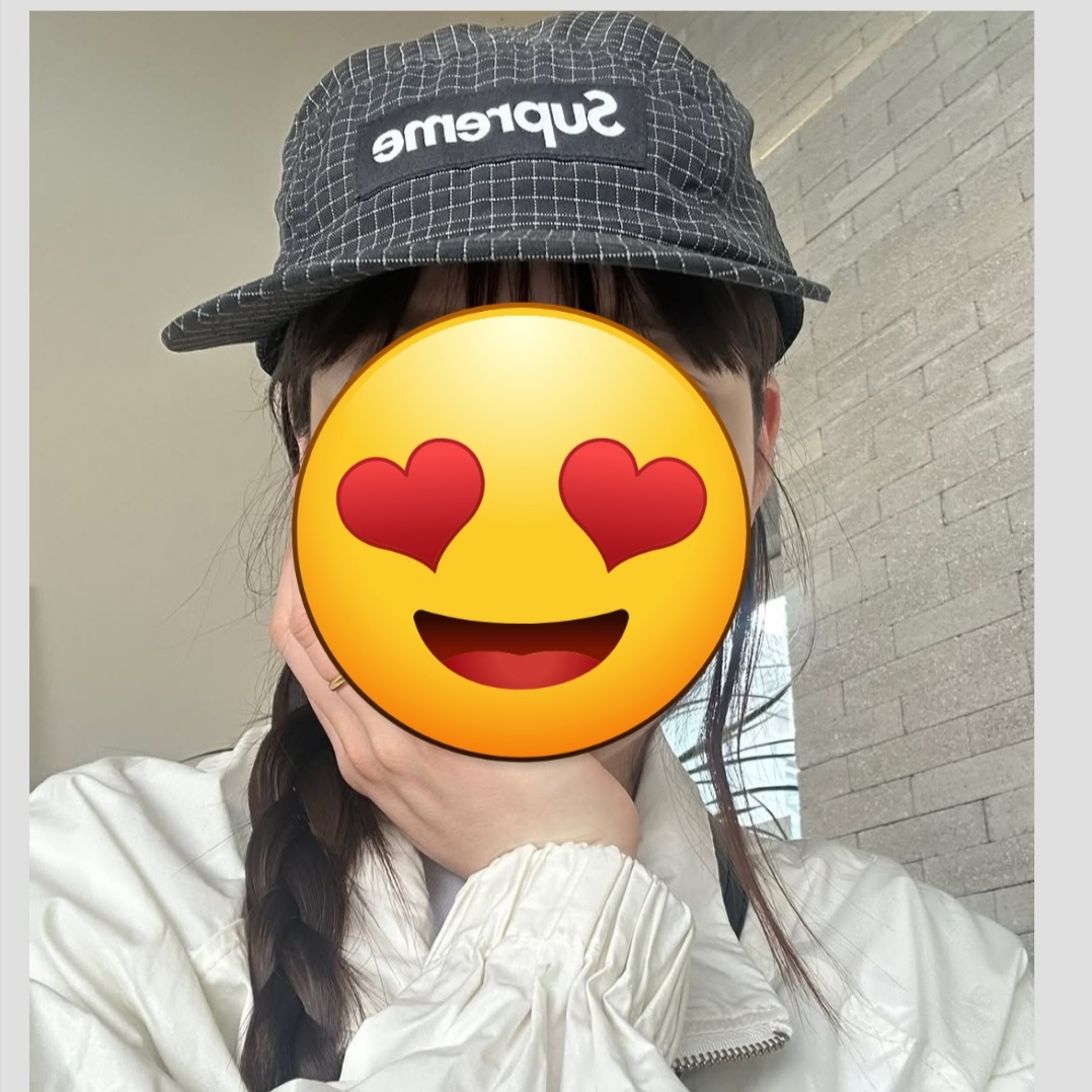 Supreme Cordura Plaid Camp Cap Black - 25SS 착용 스타일 - 1
