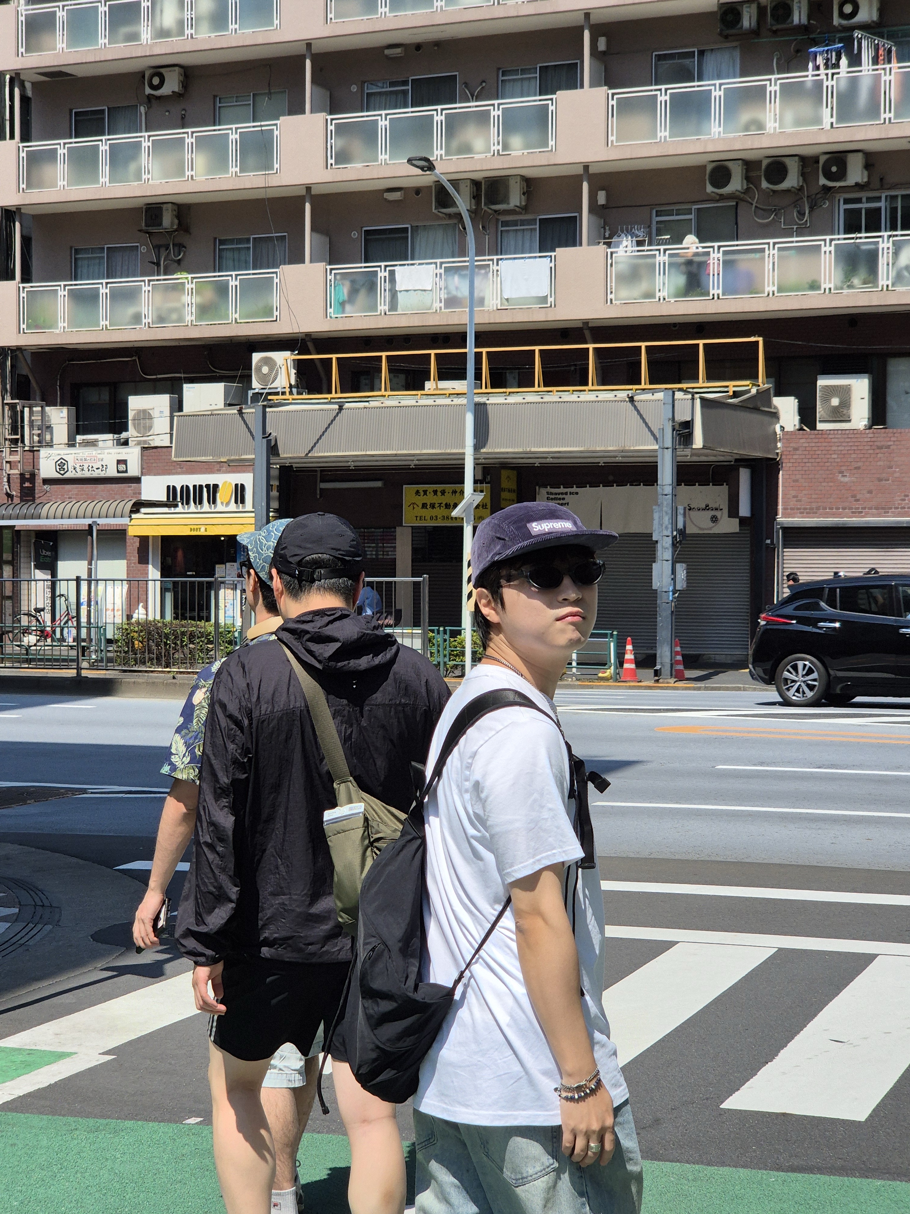Supreme Corduroy Camp Cap Navy - 25SS, Nike x Supreme Air Force 1 Low Black 착용 스타일 - 2