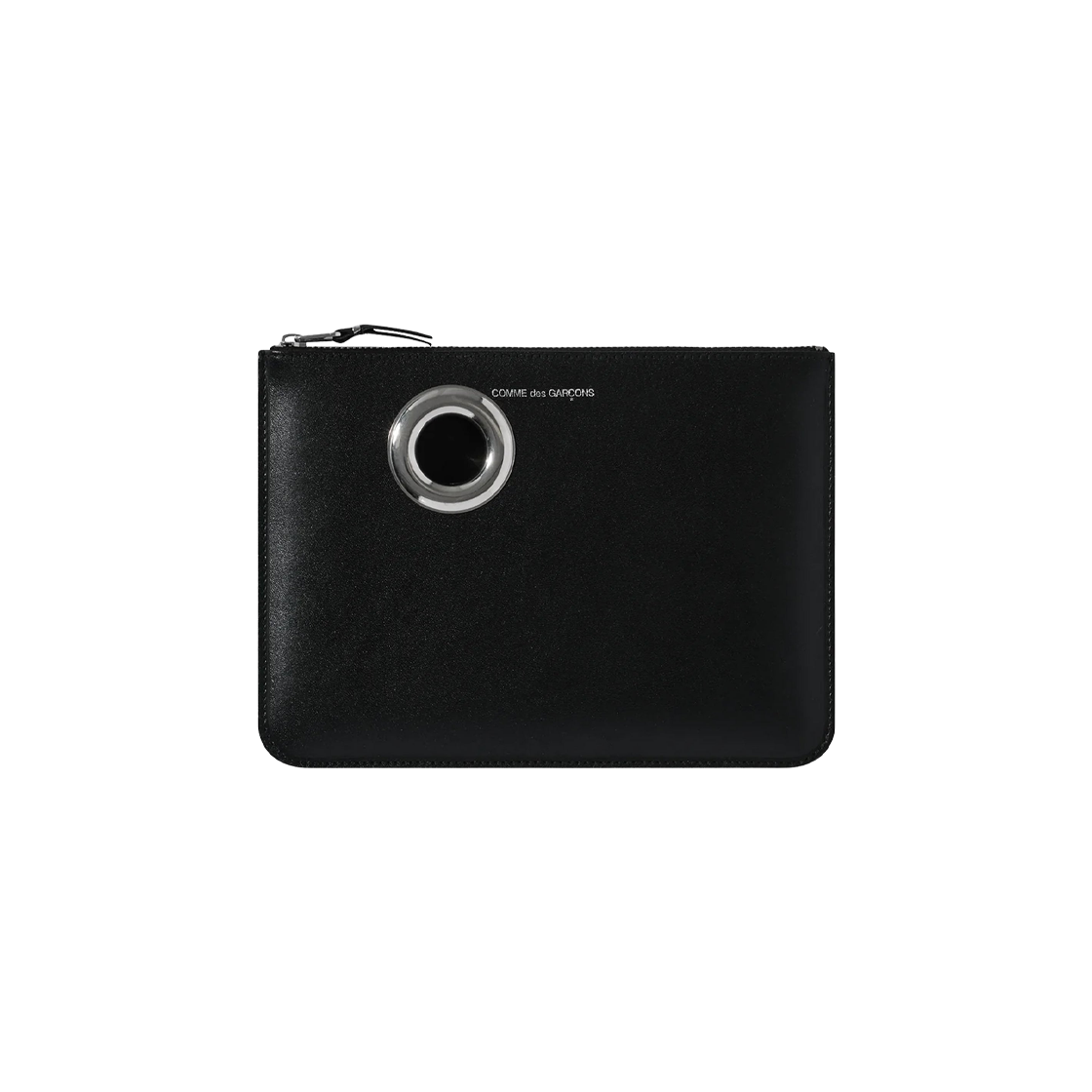 꼼데가르송 SA5100SE 실버 아일렛 라인 월렛 블랙(Comme des Garcons SA5100SE Silver Eyelet Line Wallet Black)