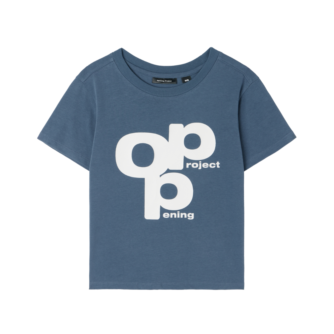 OP252WTS10BY00 Opening Project W OPP Logo T Shirt Blue Gray