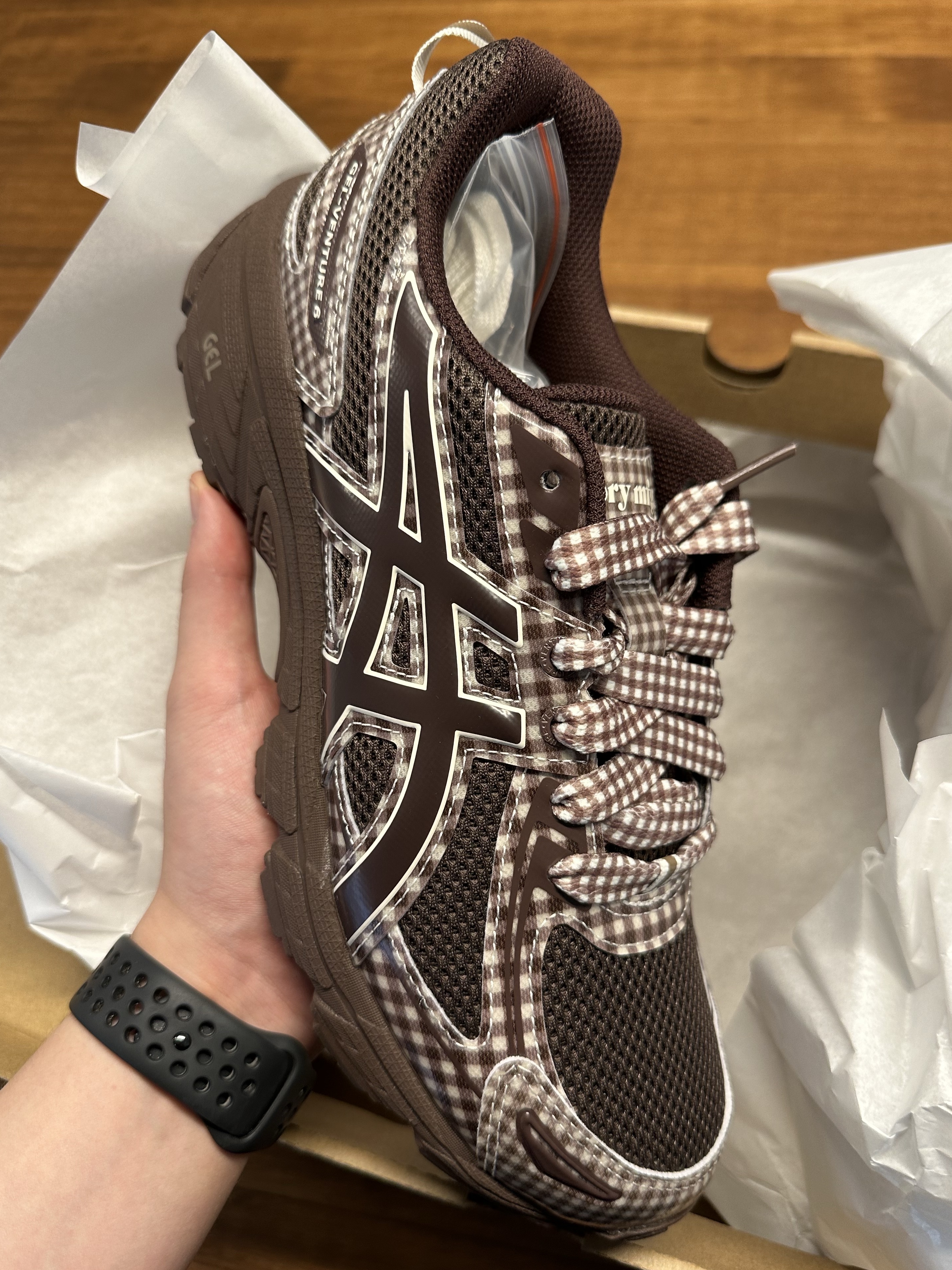【レア】Asics korea Gel-Venture 6 cream blue ASICS Kids Gel-Venture 6 GS Blue Harmony/Pink Running Shoes