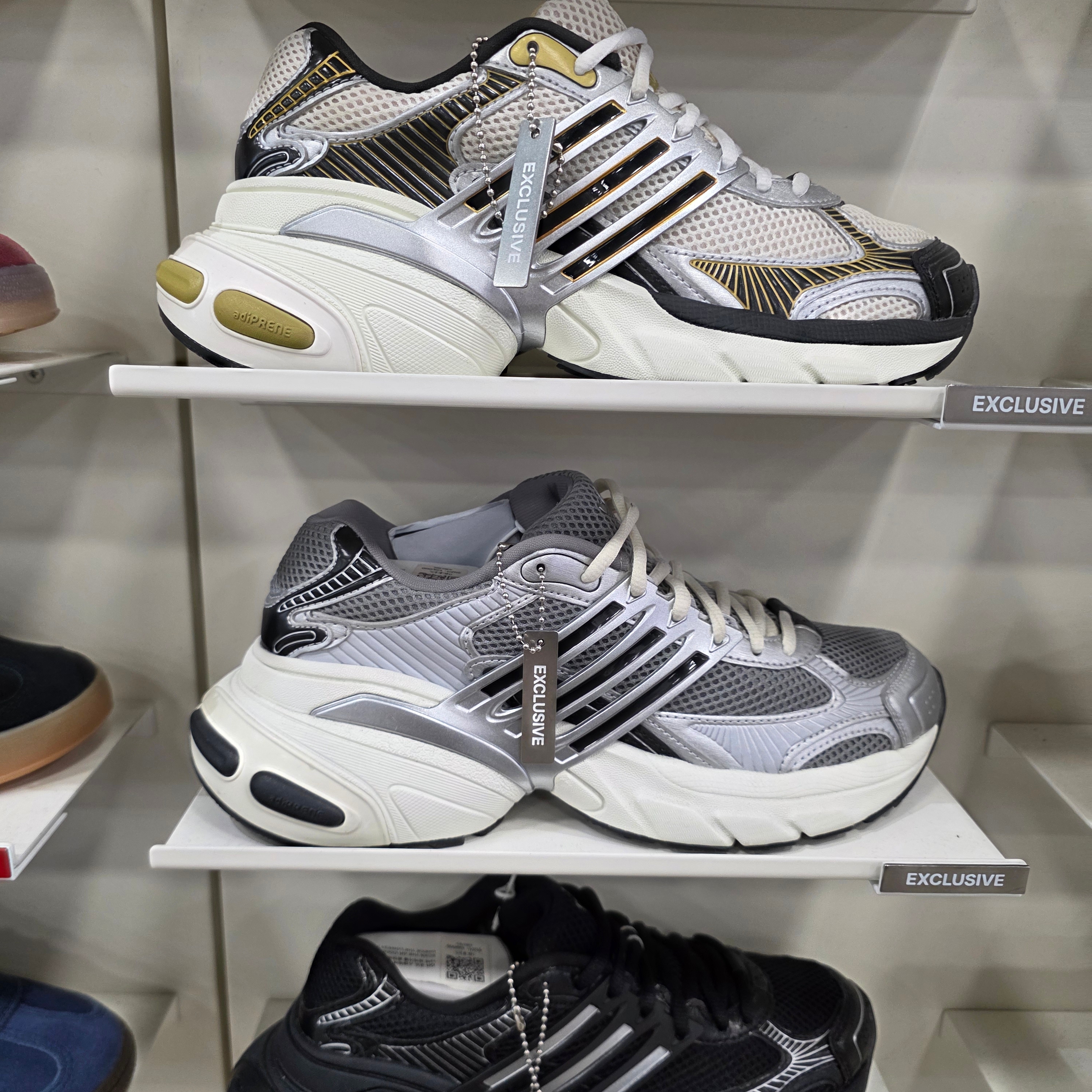 Adidas Originals Adistar XLG SMU Silver Black 착용 스타일 - 3