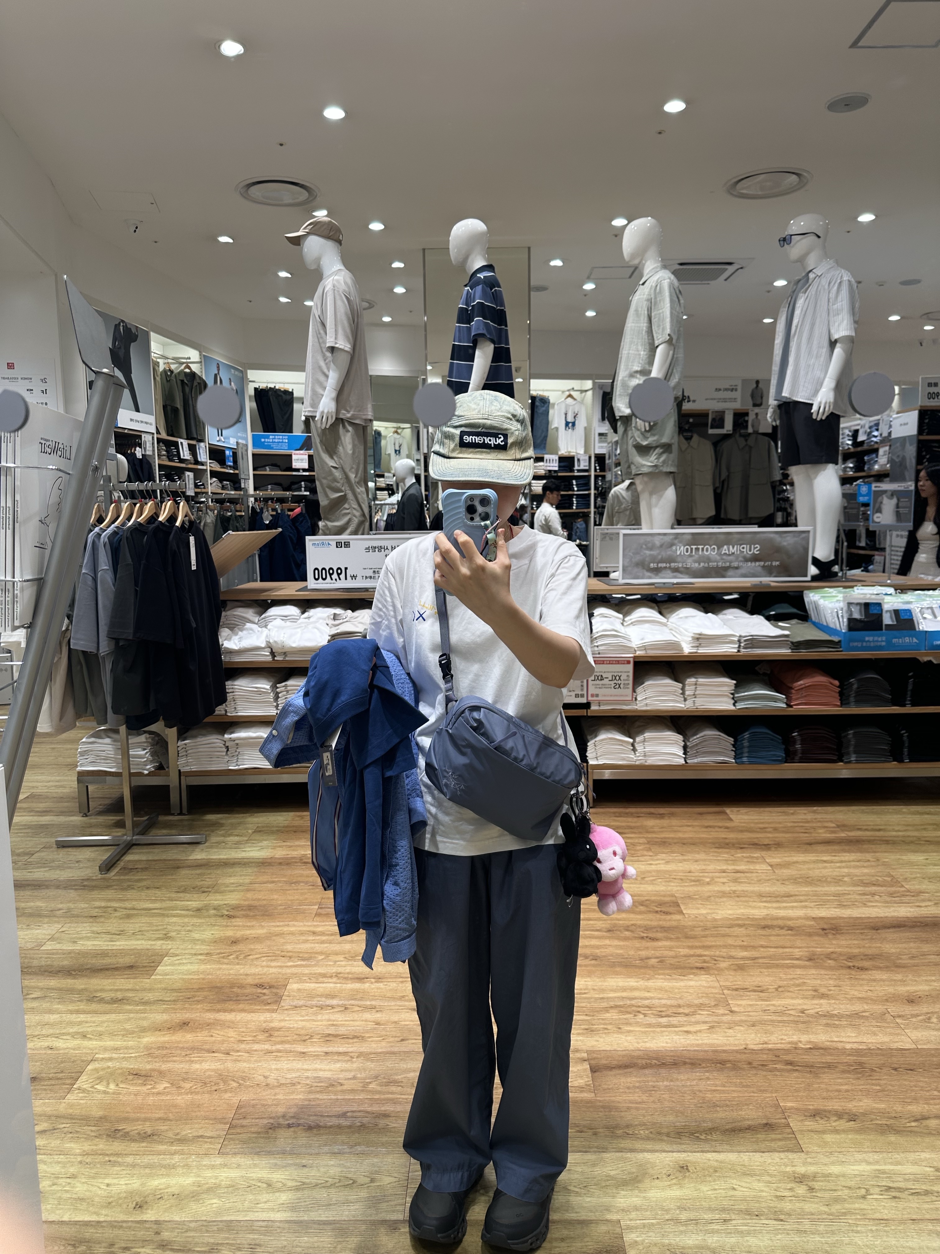 (W) On Running x Post Archive Faction (Paf) Cloudmonster 2 Thorn Brown, Arc'teryx Heliad Crossbody Bag Stratus 착용 스타일