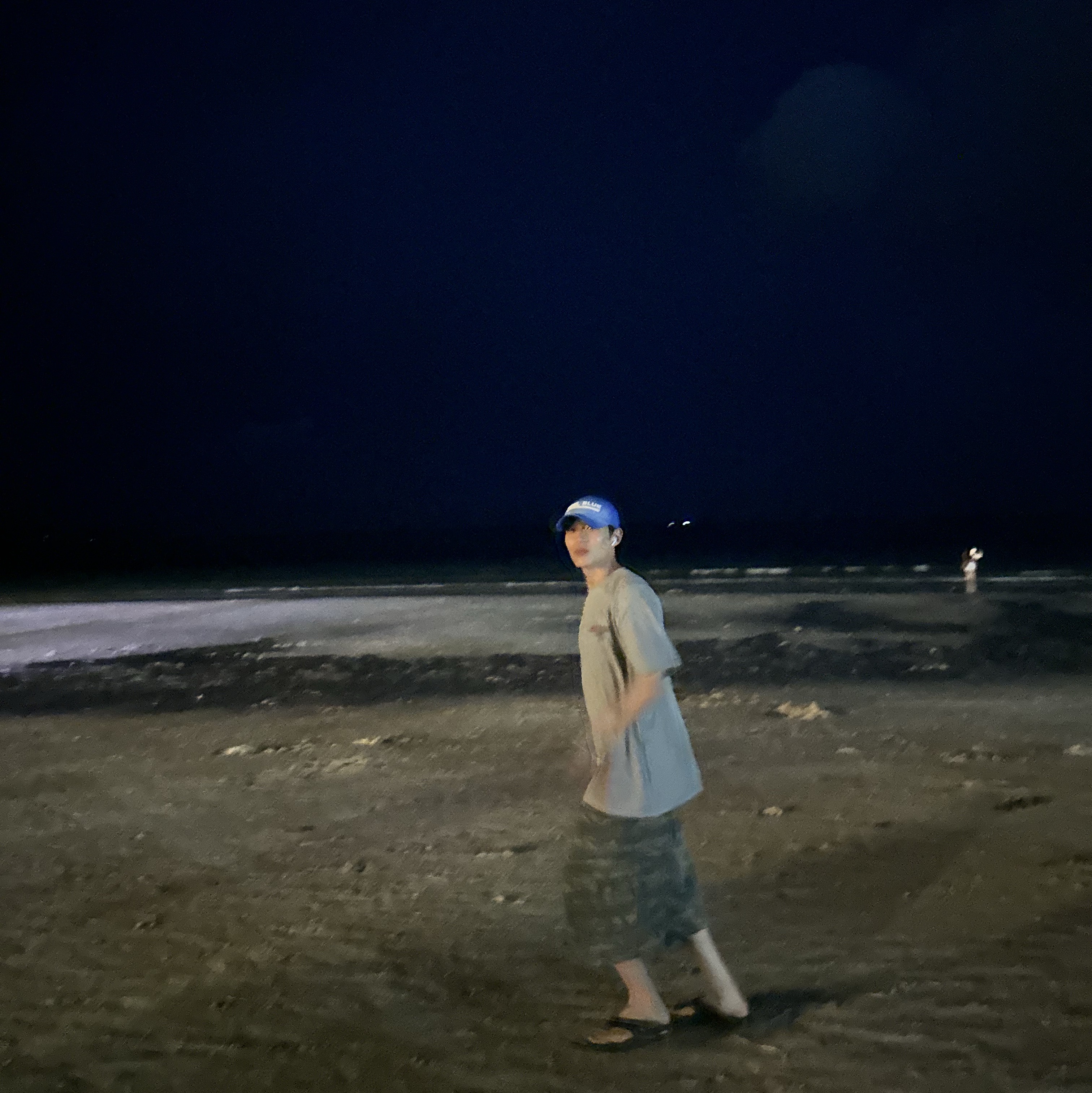Nonnod Vintage Grunge Cap Washed Blue 착용 스타일 - 6