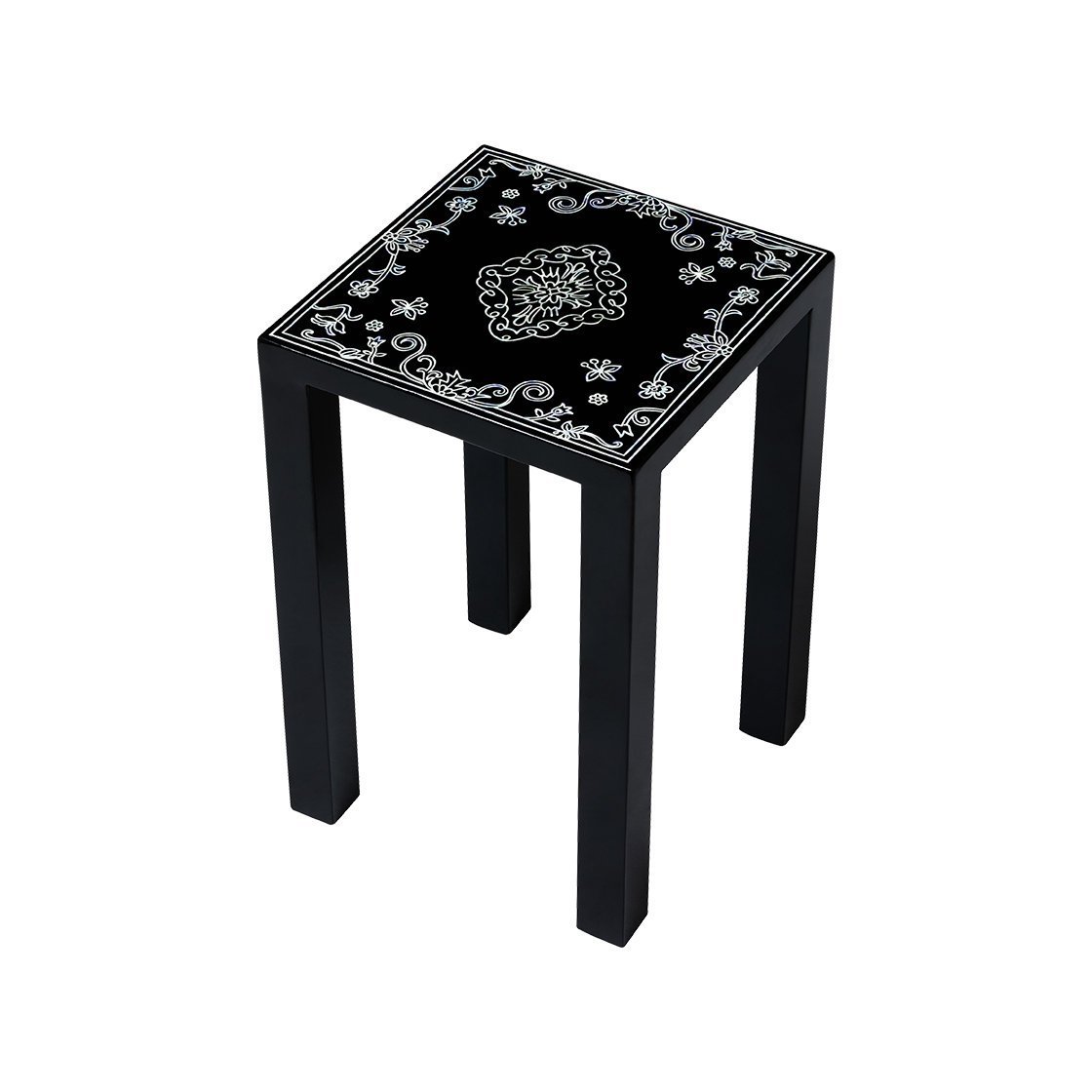 세이투셰 두들 페르시안 사각 자개 스툴(Say Touche Doodle Persian Jagae Stool A-type)