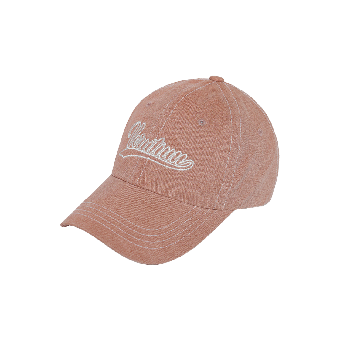 베루툼 웨이브 로고 피그먼트 스티치 캡 핑크