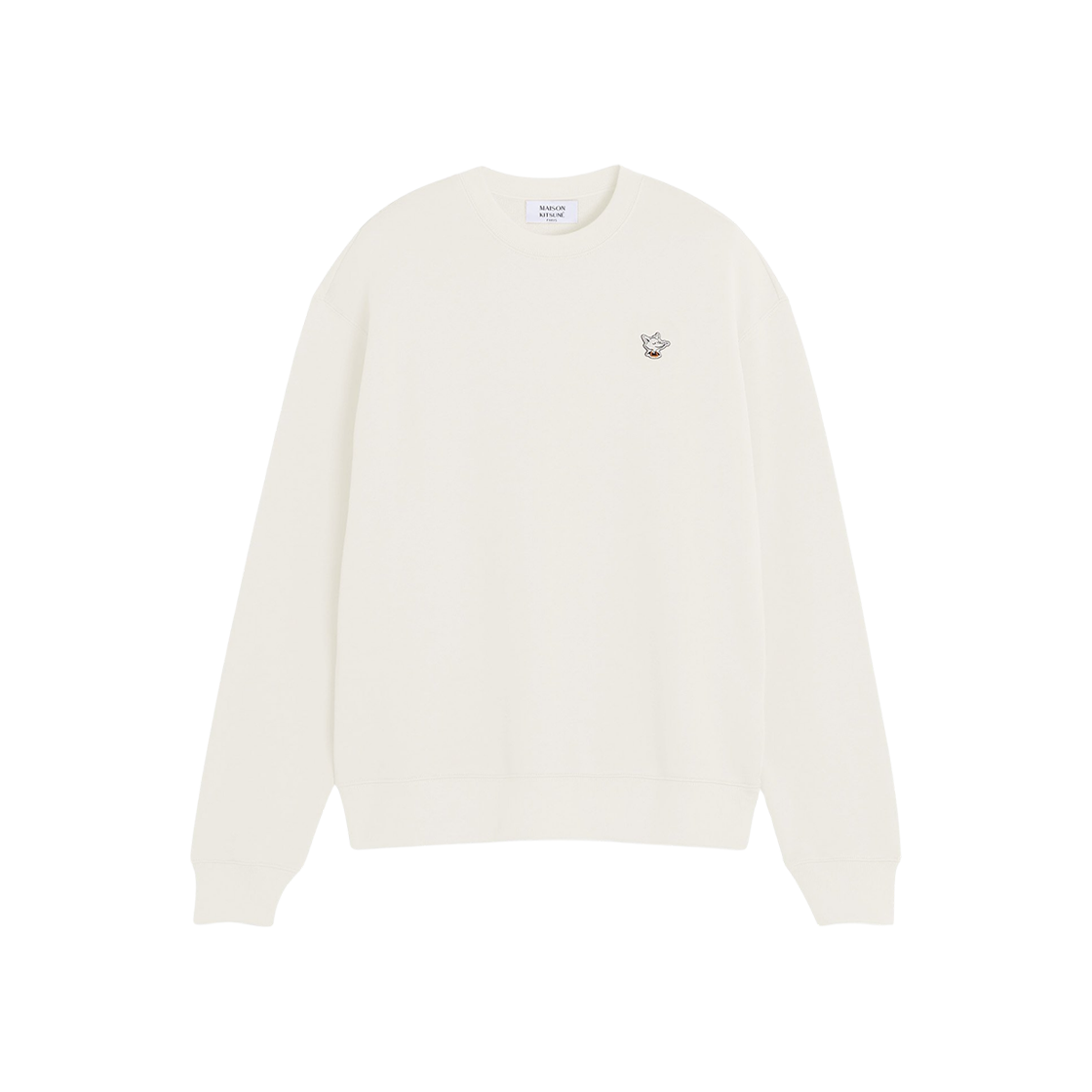 메종 키츠네 바리스타 폭스 패치 레귤러 스웨트셔츠 타피오카(Maison Kitsune Barista Fox Patch Regular Sweatshirt Tapioca) - 1