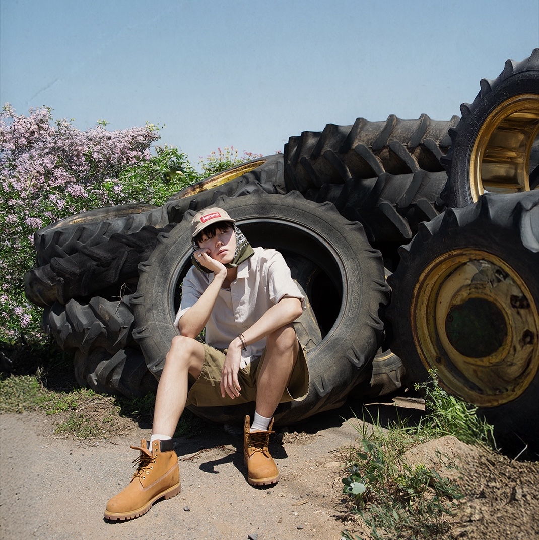 Timberland Premium 6 inch Waterproof Boot Wheat Nubuck - Wide, Supreme Washed Chino Twill Camp Cap Tan - 24FW 착용 스타일 - 2