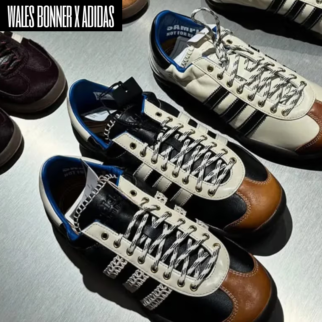 Adidas x Wales Bonner Pony Tonal Samba Core Black Cream White, Adidas x Wales Bonner Samba Wonder Clay Royal Blue 착용 스타일 - 3