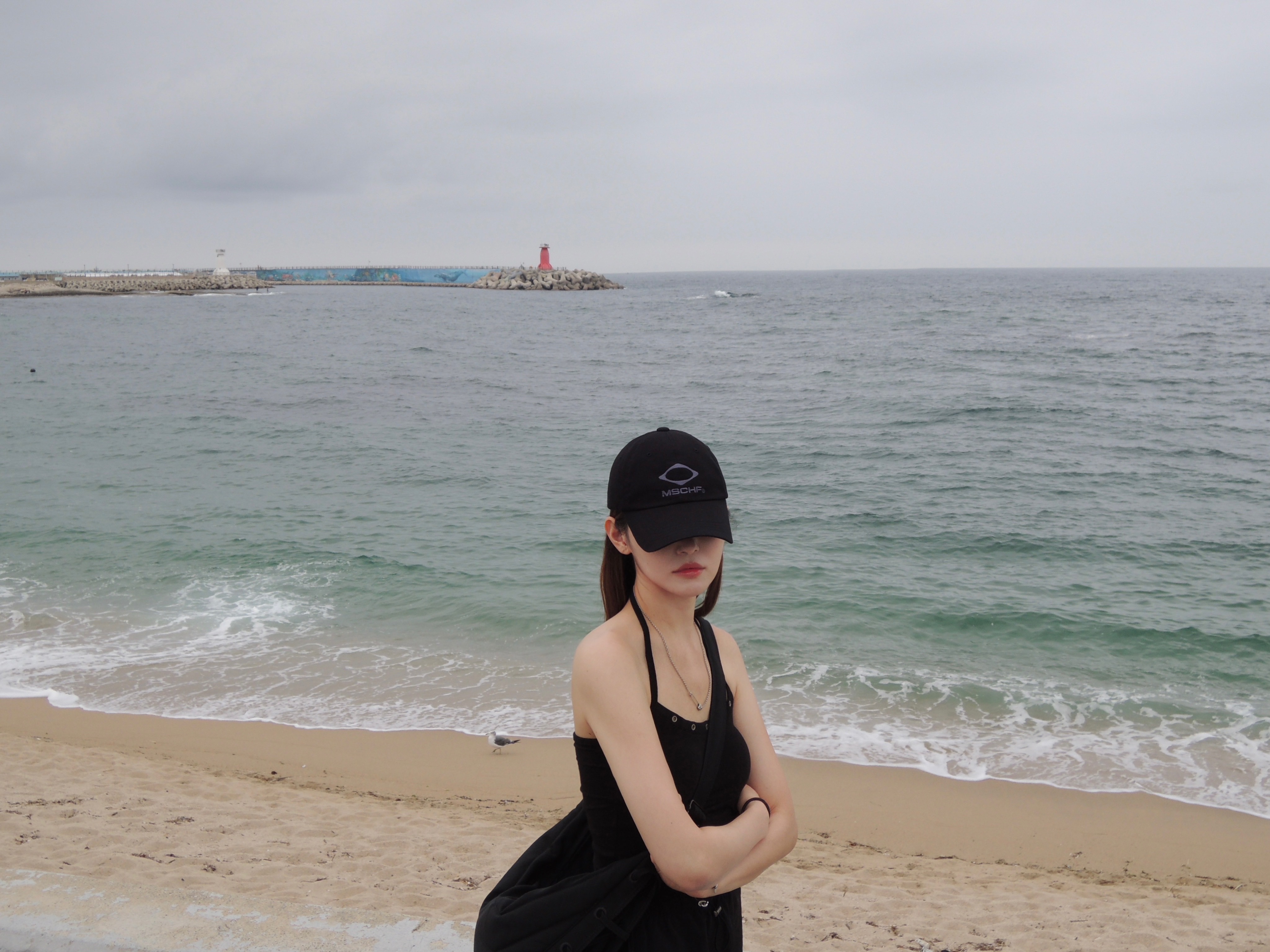 Mischief Rhombus Cotton Ball Cap Charcoal, Lemaire Small Soft Game Bag Nylon Canvas Black 착용 스타일 - 1